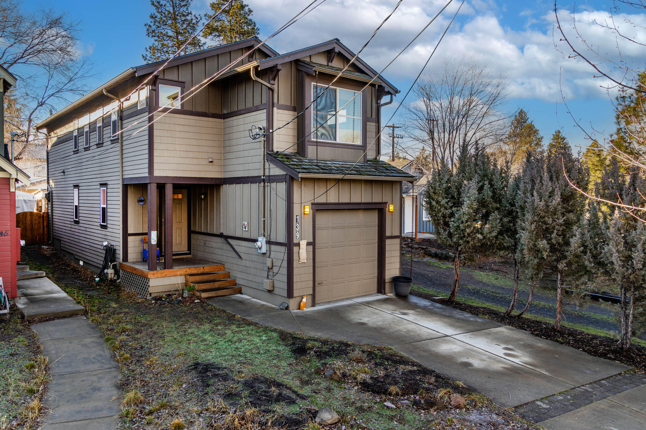Completely remodeled 4 Bd/2.5 BTH centrally located 1,692 sqft home, that's walkable to the Old Mill District. Nearly everything is brand new! New roof, furnace, water heater, kitchen appliances, sinks, toilets,
flooring, paint, W/D and all cabinets have been refinished. Open concept living with a gas fireplace in the living room and slider to the fenced backyard. There are 4 bedrooms and 2 baths upstairs and
two bedrooms have stunning mountain views. The primary bedroom is spacious with private bath and walk-in closet. One car garage and storage shed for the toys. The Old Mill District is nearby with amphitheater, breweries, wineries, shops and the Deschutes River Trail. Hideaway Tavern, El Rodeo and a proposed food truck lot are within a block. No HOA or CC&R's in this neighborhood and it's priced to sell.