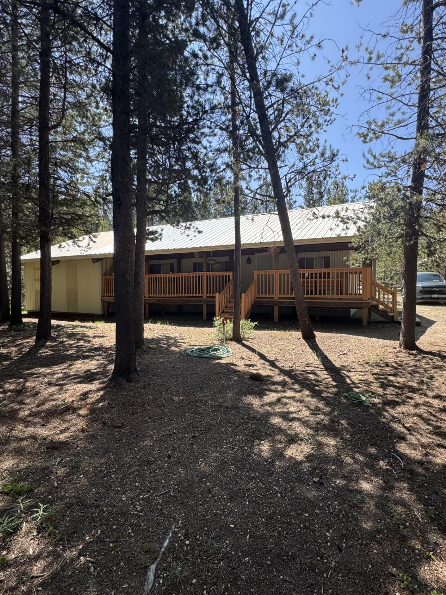 Here is your chance to own a well maintained home in the highly desirable Two Rivers North Subdivision. Enjoy over 2 acres of property that backs to Hemlock Creek. This 2 bedroom home is perfect for fulltime living or weekend getaways. Home comes furnished and appliances included . Go fishing swimming, hiking, ATV riding and snowmobiling from your property . Two Rivers North Subdivision is minutes away from Crescent, Odell, Miller and numerous other high mountain Lakes, trails and Willamette Pass Ski Resort. Don't miss out on this great opportunity.