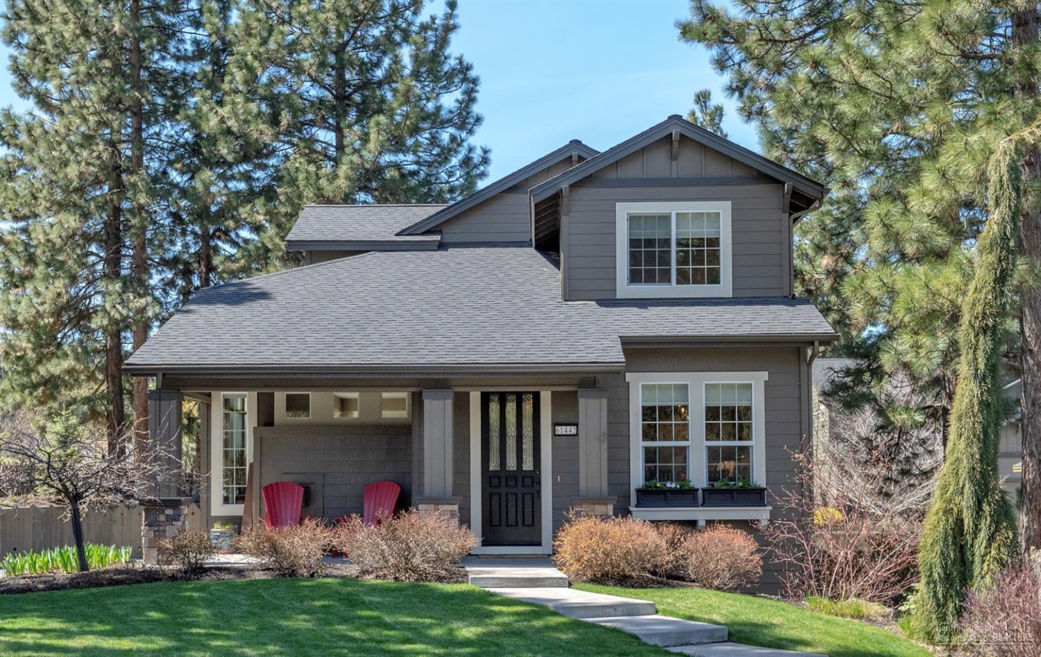 Brilliant craftsman beauty on premium private corner lot in Bend's most sought after neighborhood, The Parks at Broken Top. This truly special home exudes appeal from your first glance. You are welcomed with new exterior paint, new roof, meticulous landscaping and country-cottage front porch. Upon entering, nature shines right through with floor-to-ceiling windows. Great room concept living w/tile gas fireplace & built-ins, separate dining area leads into kitchen w/breakfast bar, extensive cabinetry, walk-in pantry, and new stainless-steel appliances. Master suite provides expansive ensuite w/soaking tub, tile shower, double vanity, custom walk-in closet, private sitting area. Relax and decompress on your private back deck, or embrace the amenities that include neighborhood pool, picnic/BBQ area, trails and parks that make this neighborhood so desirable. Home lives large, pride of ownership with many recent improvements. Dreams begin here. Welcome home!