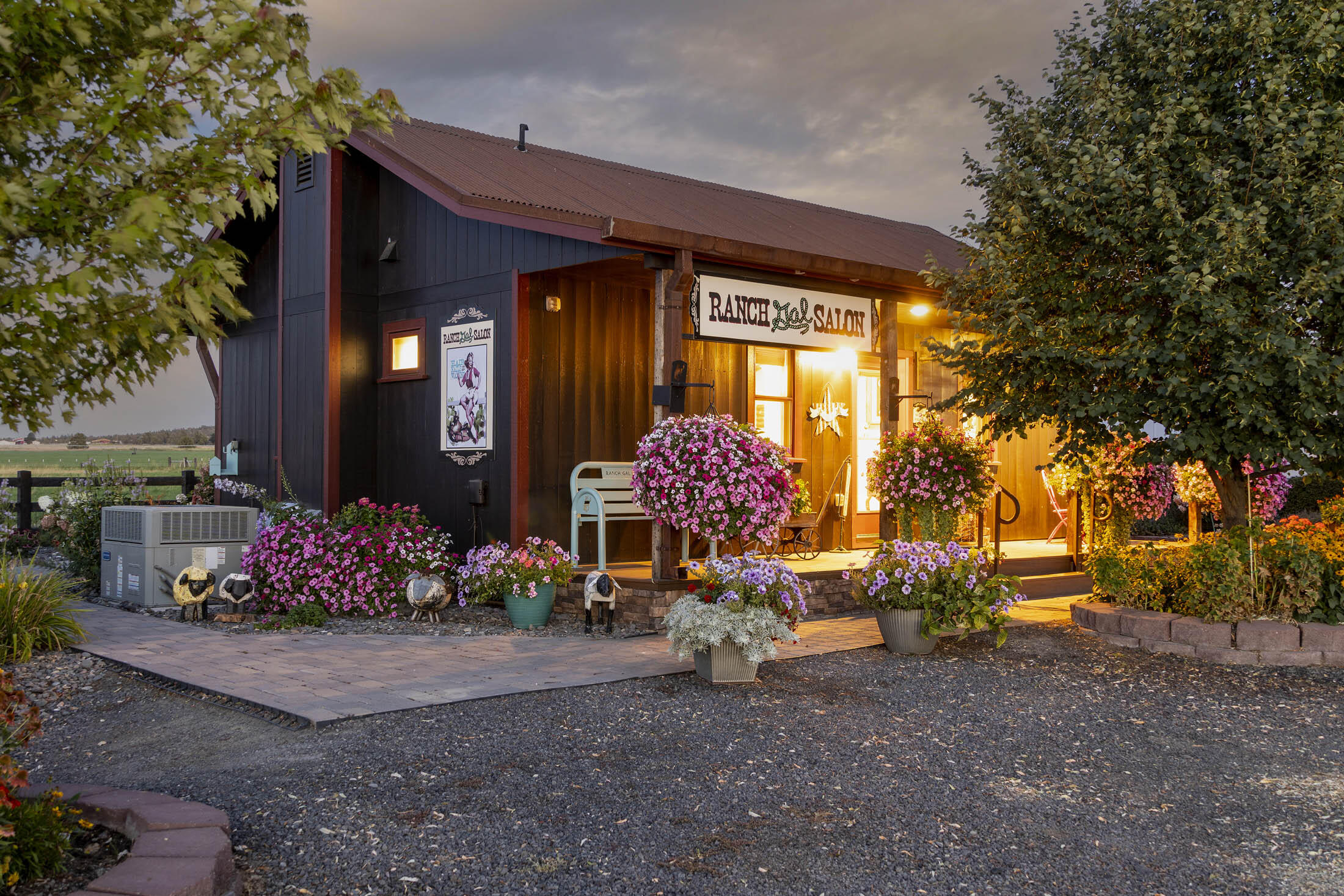 For Lease - Rustic Commercial Gem in Powell Butte Country. Discover this versatile 600 sq ft permitted commercial building, ideally located in the heart of Powell Butte offering a rare opportunity to lease a fully furnished space with authentic rural charm. Built in 2013, this space was previously operated as a salon and is thoughtfully equipped with three stations, kitchen utility, and bathroom. The facility is plumbed for shower/bath—potential for ADU conversion or other creative uses. Exceptional exposure along a well-traveled route and ample parking. Whether you're launching a new business or expanding an existing one, this property delivers flexibility, convenience, and a prime location to support your success.