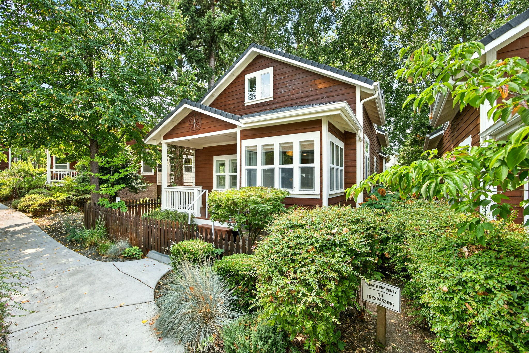 Welcome to this beautifully updated 2-bedroom, 1-bath home with a versatile loft that can easily serve as an office, family room, or guest retreat. Inside, you'll love the brand-new carpet, fresh interior paint, and stylish upgrades throughout. The kitchen is a true highlight with granite countertops, a spacious island for entertaining, and a charming built-in dinette that adds both character and functionality. The modernized bathroom features sleek finishes, while large windows fill the home with natural light, creating a warm and inviting atmosphere. Step outside to enjoy a tranquil pond surrounded by mature landscaping, offering a perfect spot to relax and unwind. With thoughtful updates and unique features inside and out, this home delivers comfort, charm, and flexibility in one complete package.