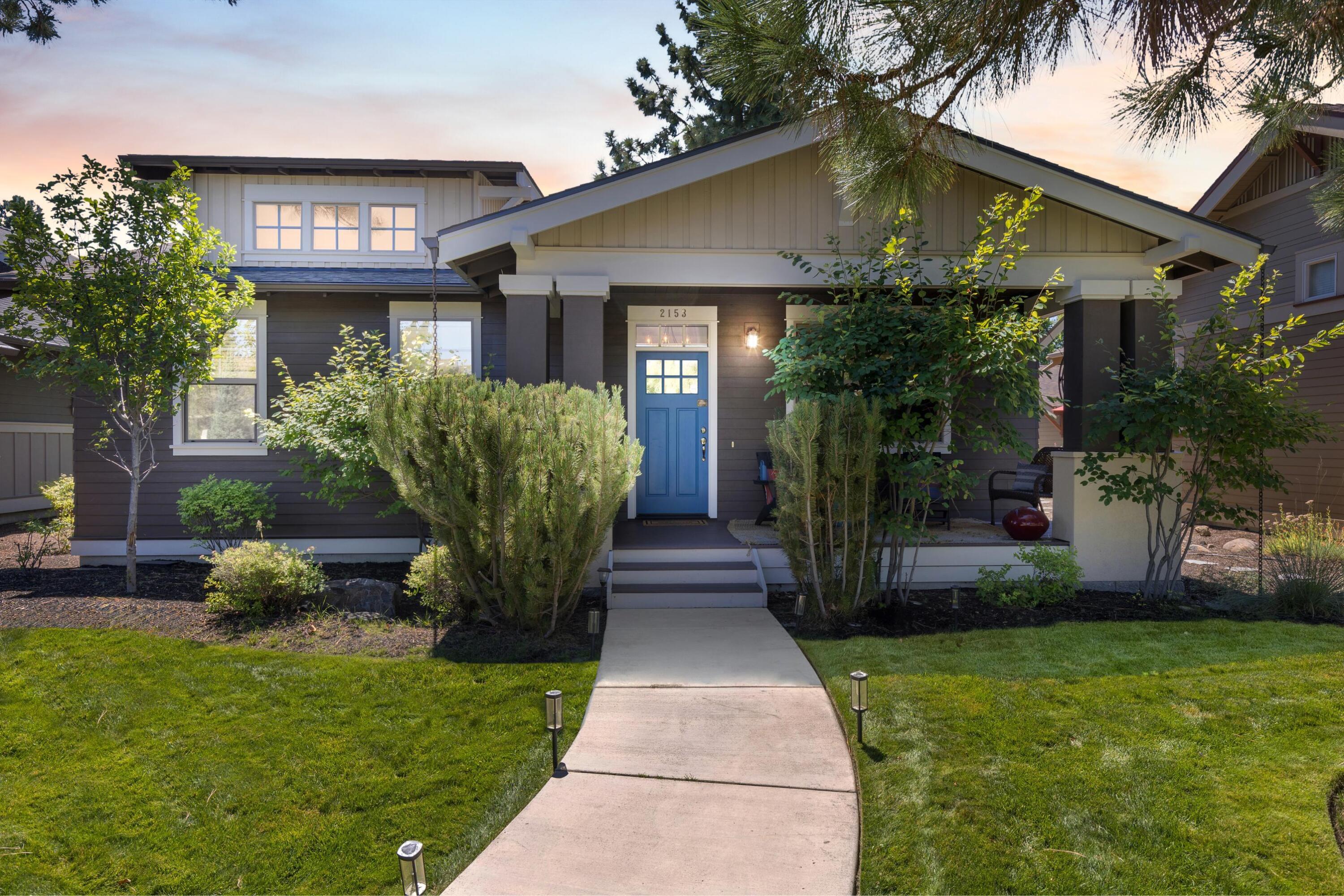 This charming single-level NW Crossing Cottage home offers 3 bedrooms, 2 baths, and timeless cottage charm. The flexible floor plan features a third bedroom that doubles perfectly as a den or home office, a cozy fireplace, and a thoughtfully designed kitchen with pantry. You'll love the mud room, walk-in closet, and two covered patios ideal for outdoor entertaining. The oversized garage provides ample storage, while mature trees and generous yard space create a private, inviting outdoor retreat. Situated on a north/south-facing lot, this home is beautifully landscaped and ready to welcome its next owners. Don't miss this NorthWest Crossing gem—where comfort, convenience, and community meet.