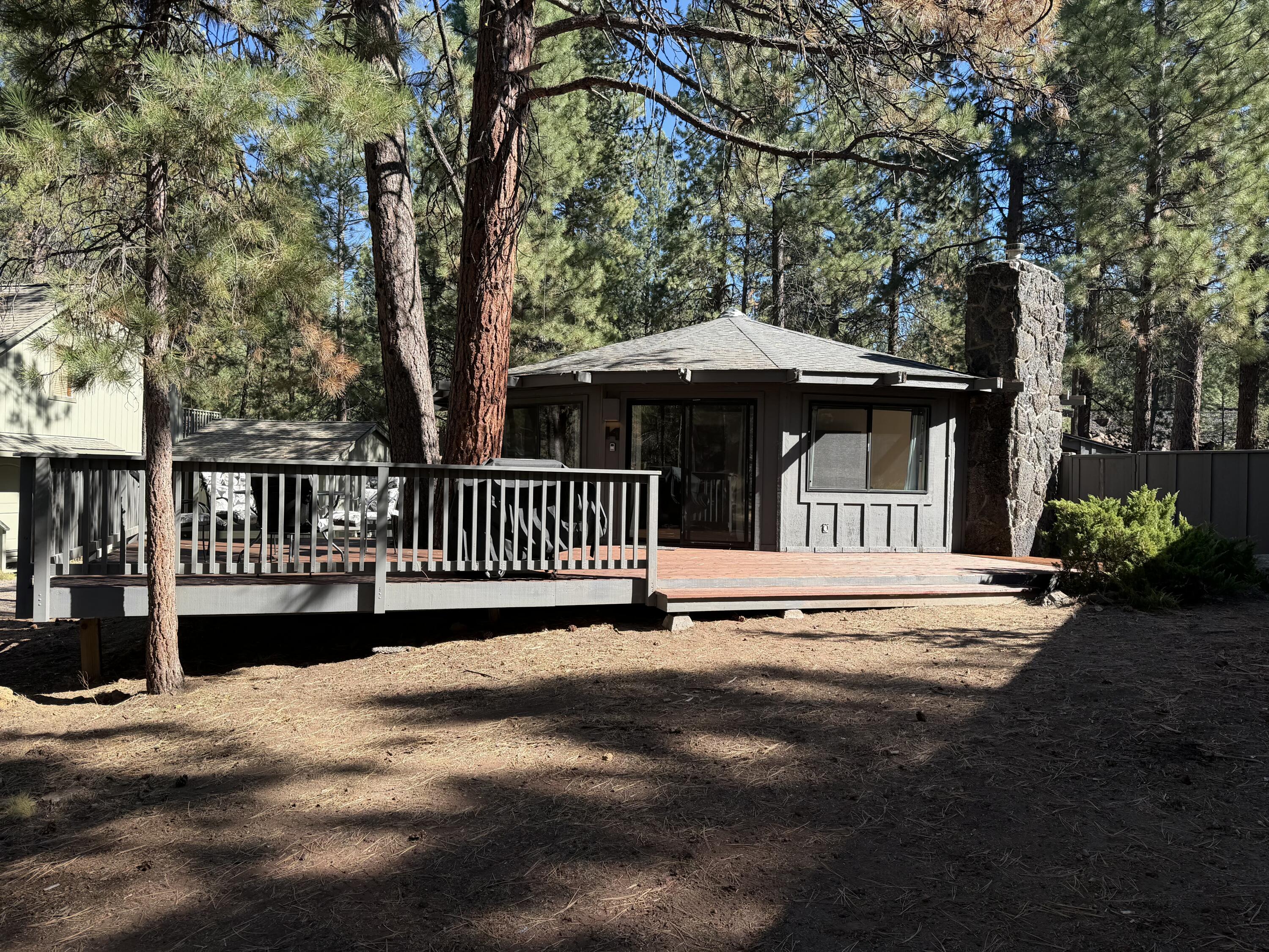Located close to the mall, Large deck. This 2 bed, 2 bath home has been updated throughout. Newer floors, kitchen cabinets, Granite counter tops, ledge rock backsplash, newer appliances, new lighting, both bathrooms completely remodeled with tile shower, new vanities, solid surface counter tops, T&G ceilings int the bedrooms, new doors, wood burning wood stove, This home has a lot to offer.