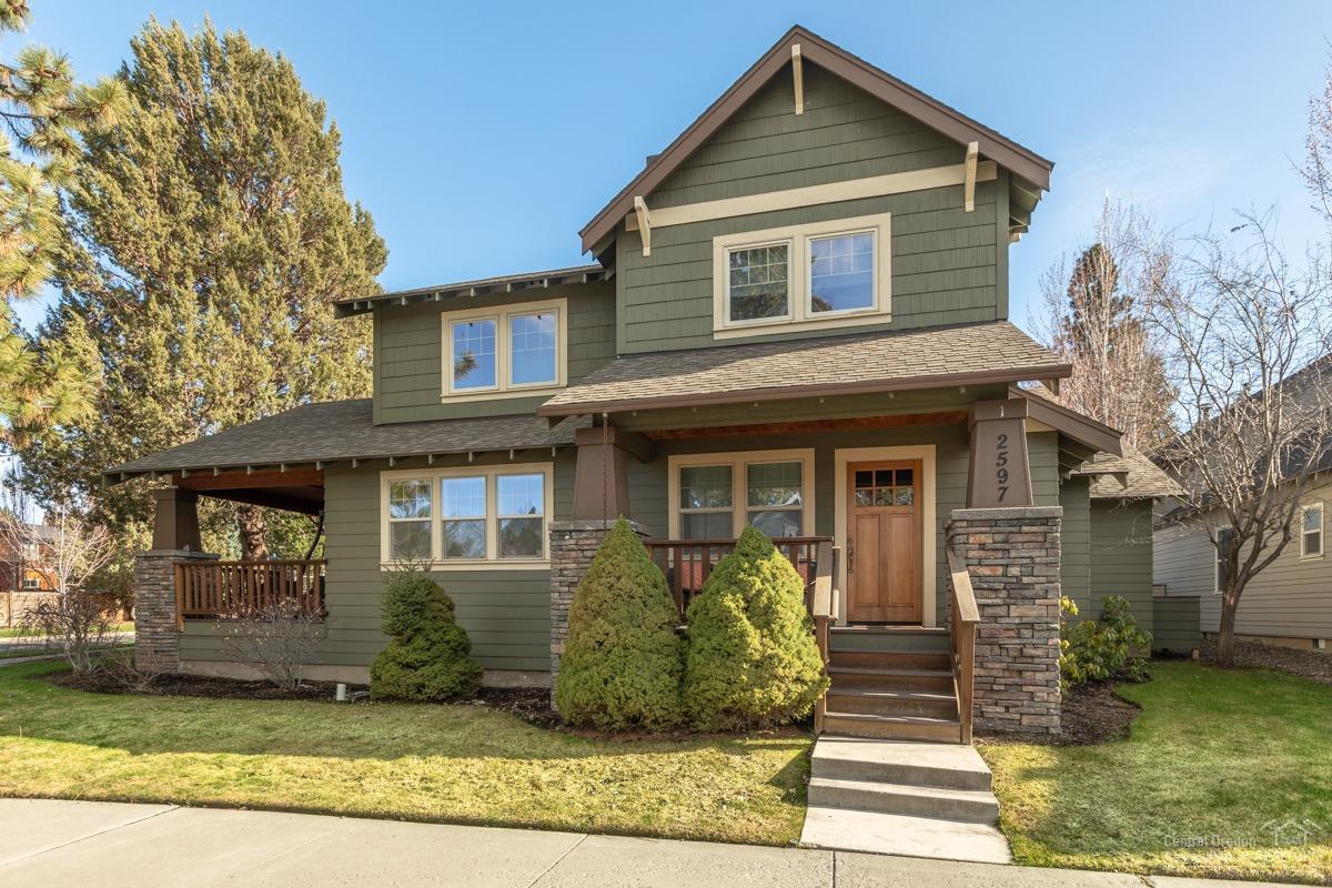 Gorgeous craftsman-style duplex in desirable NorthWest Xing. Unit #1 is 2 bed/1.5 bath w/ a single car garage and Unit #2 is 3 bed/2 bath w/ a 2 car garage. Both units are tastefully arranged with unique & quiet privacy, separate entrances, & beautiful outdoor patio areas. Arguably, the best location in the whole neighborhood located between High Lakes Elementary and NWX Market Area. Covered front porches are nestled under the towering pines, this investment/vacation property won't disappoint!