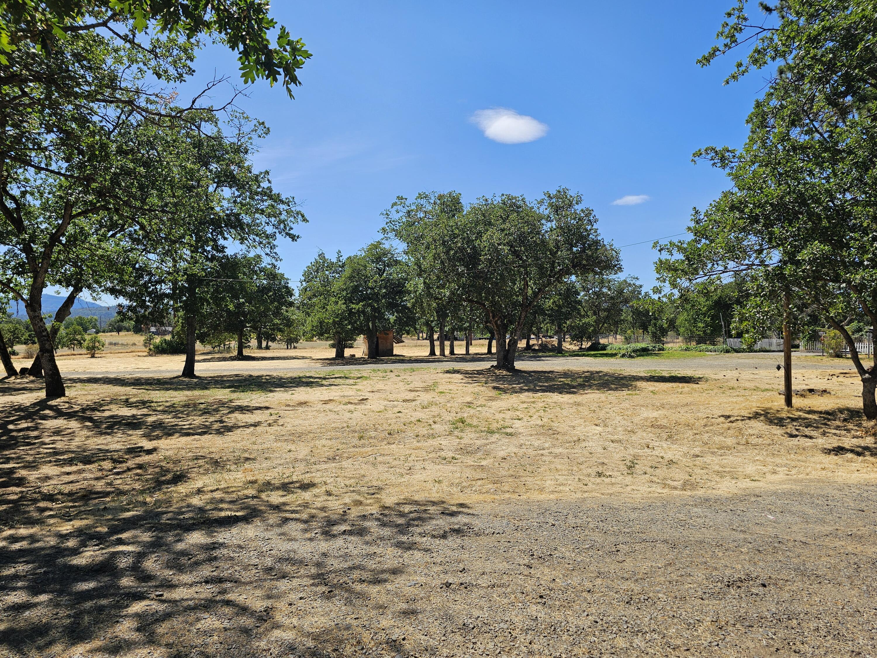 Located in the heart of Sam's Valley, this flat very useable 5.15-acre property is ready for you to develop your dream. The property is zoned EFU so the taxes are low and the previous home established the home site that includes a strong well (per seller), septic system, power and roadways. The property has excellent sun exposure, the front portion is sprinkled with oak trees and the back is open field which could accommodate livestock, crops or??? Additionally, there is an approximately 2400 square foot barn/workshop with power, sewer, water, stalls and a small un permitted living space with living room, kitchen, bathroom and bedroom. Bonus, there is a small building that needs some work but has power sewer and water connected as well. For recreation it is located a few miles from the famous Rogue River and Table Rocks. The country store is minutes away and 15-20 minutes to the airport, shopping, medical and restaurants.