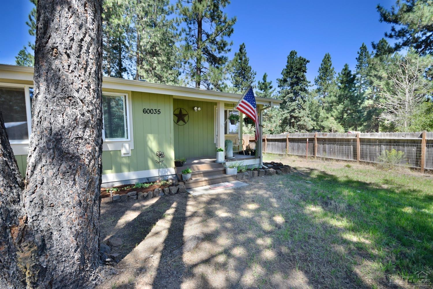 Fully remodeled home on a nearly 1 acre ponderosa treed lot with privacy and outbuildings, turnkey and ready to move in! Excellent location only 5 miles from the Old Mill and the heart of Bend. Recent upgrades include a complete professional interior and exterior repaint, including kitchen cabinets, new carpet and pad (within last 3 years) new bathroom vanities and plumbing fixtures, overhauled back deck, and full landscaping install with fire ring. Garden with raised beds as well as a duck and chicken coop and potential for your horse make this mini farm an excellent opportunity to raise/grow your own food and animals. This one won't last long, contact your broker today!