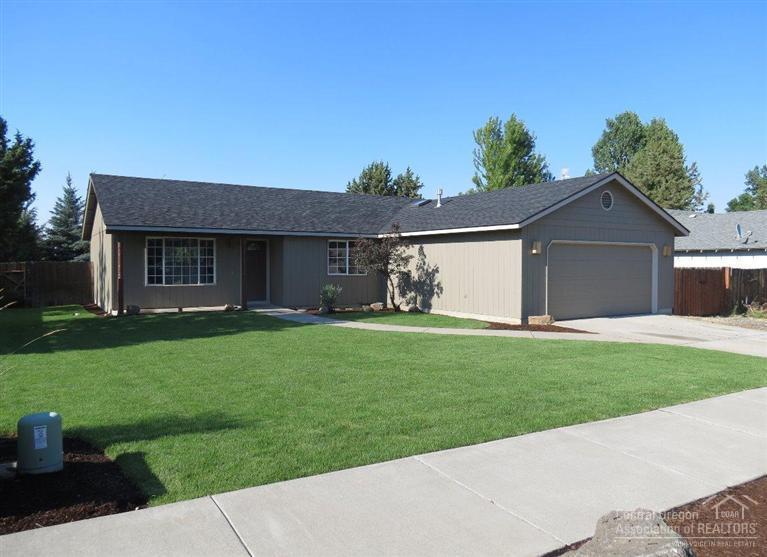 You are going to love this remodeled 3 bedroom, 2 bath home in North Bend. Attached double car garage, all new paint inside and out, new stainless appliances including refrigerator, new flooring, new kitchen countertops, new front yard landscaping, all is done and ready to go. Move in now. Great room with vaulted ceilings, utility room, patio with large fenced yard including sprinkler system in the front. New roof.