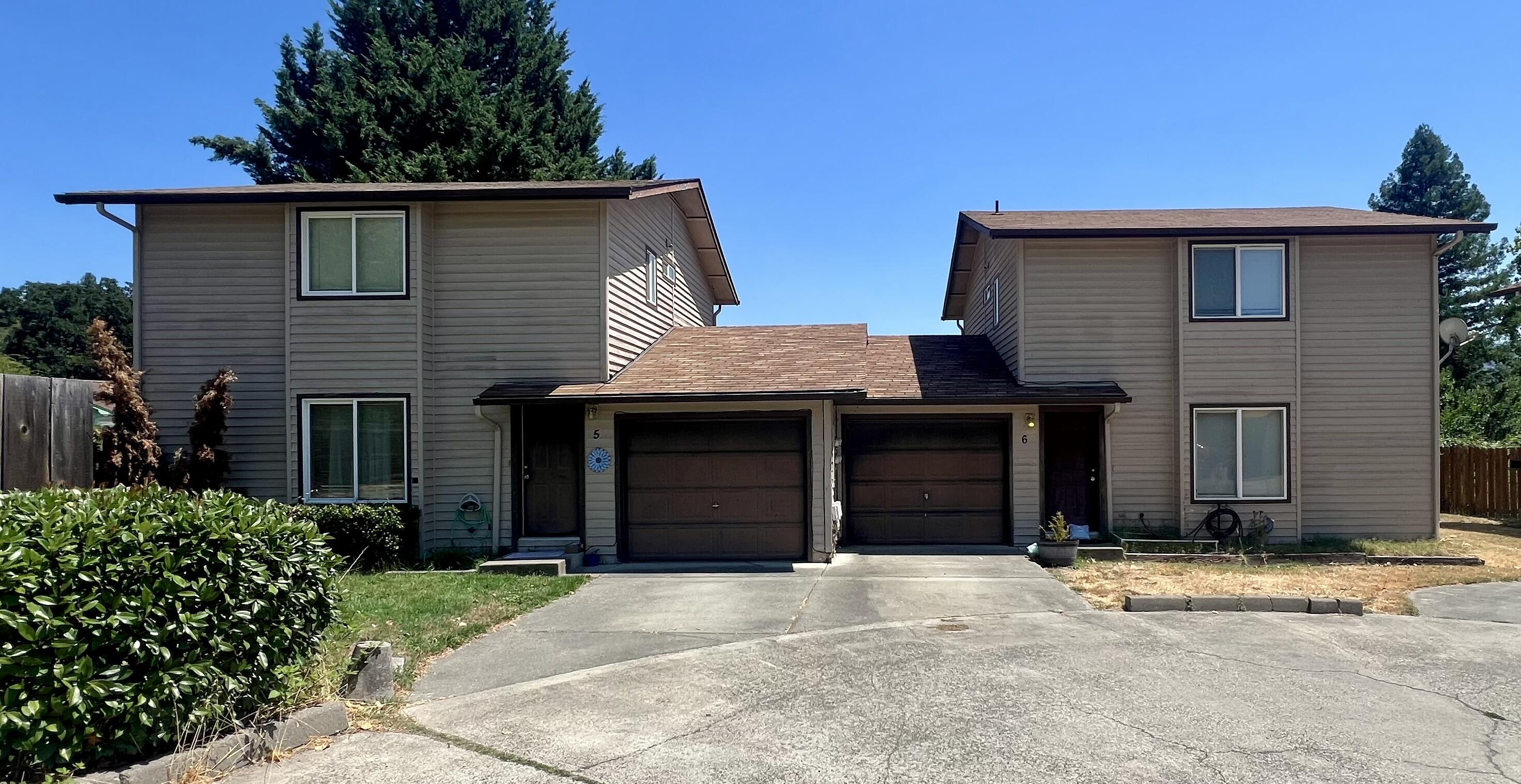Three condominiums  in Grants Pass featuring 2BD/2BA townhome-style units, each 1,232 SF with an attached single-car garage. Built in 1986, each two-story unit has separate gas/electric meters. Stable occupancy with steady rental income, including partial HUD-supported rents. Professionally managed with HOA fees of $675 / month. Fees include water, sewer and garbage. Large open parking area in addition to single car garages. Maintenance and capital improvements in the past year include HVAC replacement, flooring, and appliance upgrades. Located near shopping, services, and commuter routes, this property offers reliable cash flow with room for operational optimization.