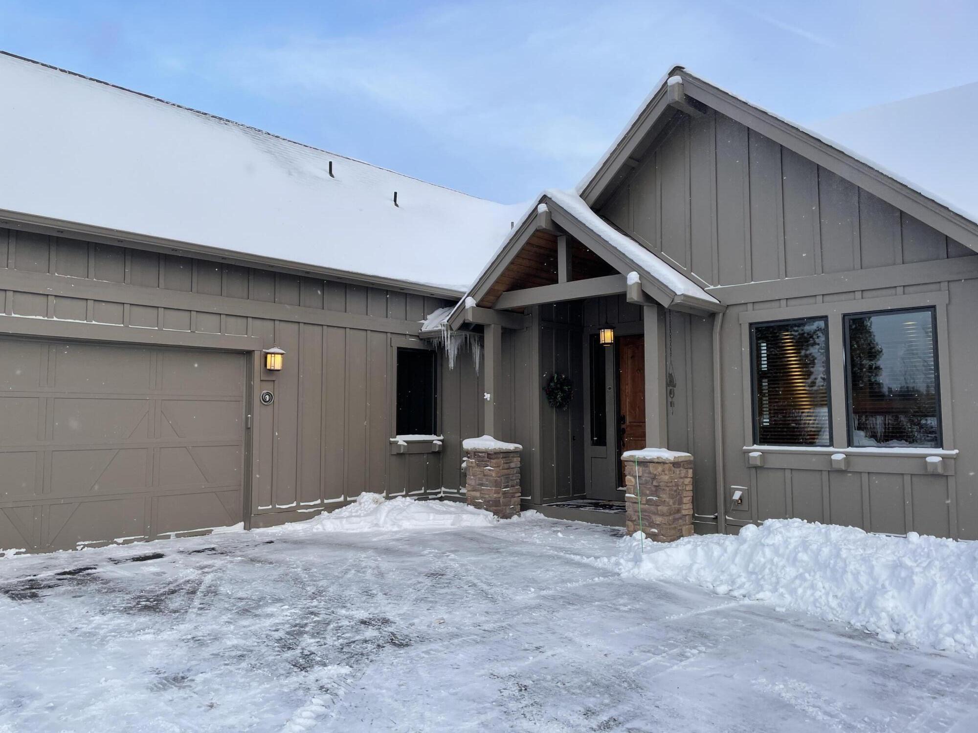 Here's your chance to own a highly-sought-after Caldera Springs cabin bordering the Caldera Links golf course. Built in 2016, this one-owner home was designed and crafted to discriminating standards. Great room features vaulted ceilings, large viewing windows, floor-to-ceiling stone fireplace, built-in cabinetry, gourmet kitchen with slab granite counters, knotty alder cabinets, and gas cook top with hood. The primary suite is on the main level, along with two additional suites, and an office/den. Upstairs rounds-out the interior spaces with a large bonus area & bunk room. The outdoor spaces are as terrific as the inside, with expansive patio, hot tub, fire pit, and built-in heaters. Caldera cabins are 38 week deed-restricted properties and must be available to rent 38 weeks of the year. Click the Virtual Tour or use the link below for more photos and details about the Vacation Rental - https://www.sunriverresort.com/vacation-rentals/vrp/unit/1_Caldera_Cabin-318-15