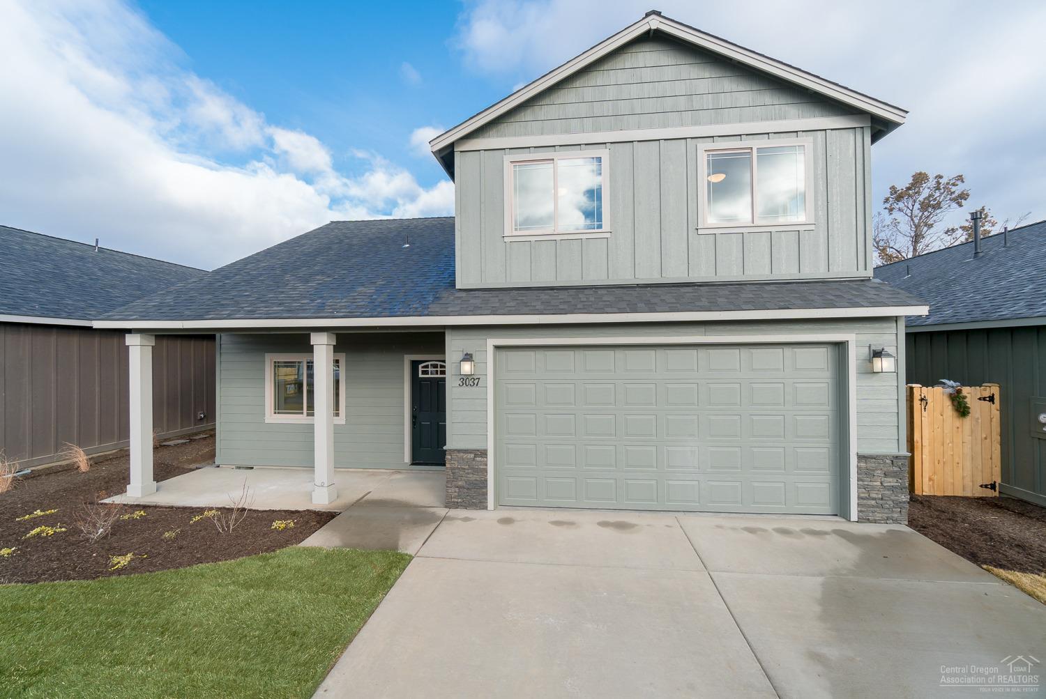 Willow floor plan in one of Redmond's premier neighborhoods. 3 bedroom, 2.5 bath, 2,025 sf of living space. Lg great room w/fireplace open to Dining w/eating bar, Quartz slab counter tops, all Stainless Energy Star appliances & corner pantry. Gas forced air w/high efficiency furnace. Double car garage w/ covered front and back porches. Front landscaping w/ auto sprinklers, fully fenced. see our Model home @ 3095 NW Alder Pl Thu-Mon, 12-4pm