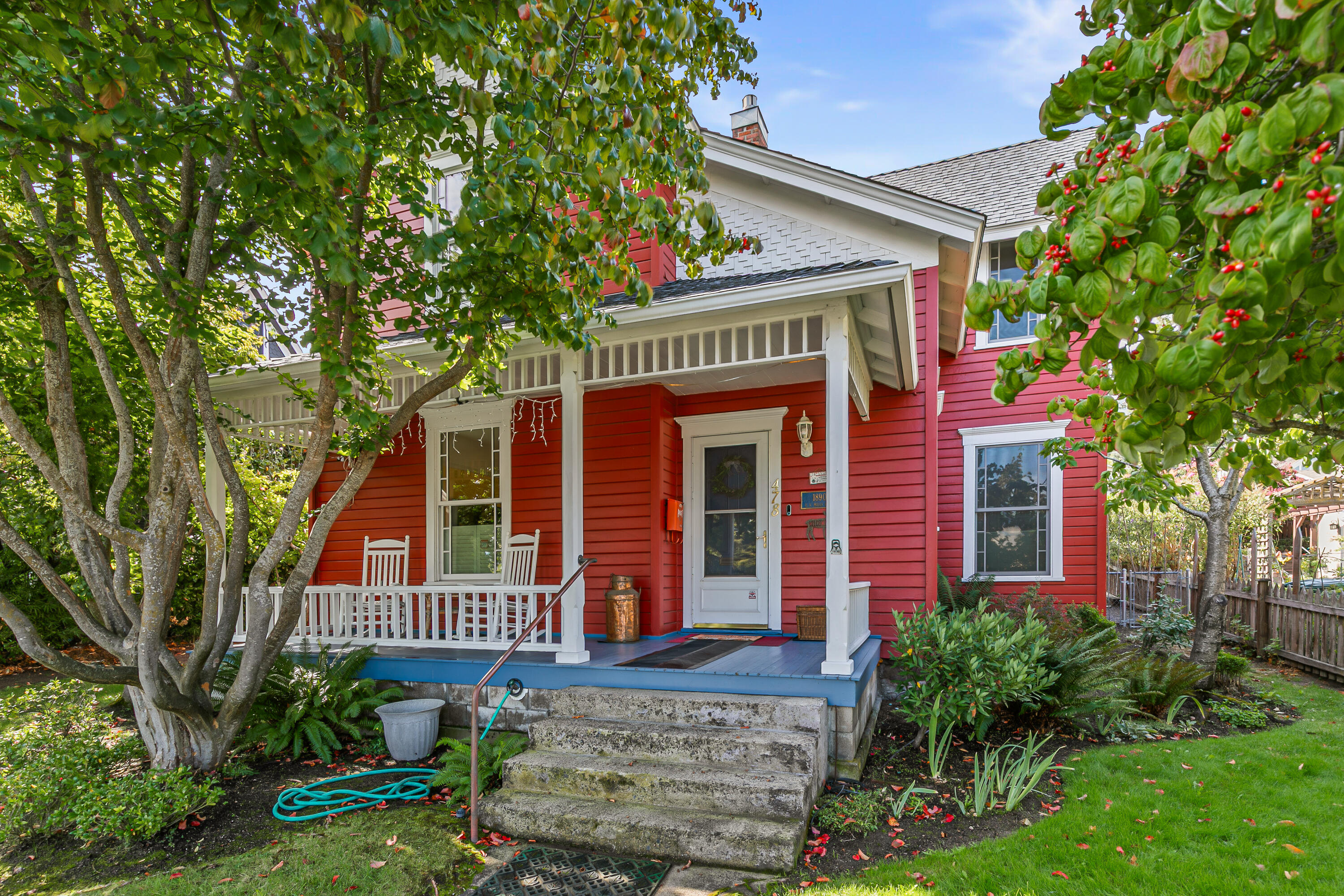 Enter into a historic Ashland beauty where timeless charm meets modern comfort. Imagine sipping your morning coffee on the welcoming front porch while enjoying a front-row view of parades and all the
vibrant downtown events just minutes away. Thoughtfully remodeled in 2001-2002, the home retains its original character while offering today's conveniences, including a spacious kitchen that opens seamlessly to a warm, inviting family room. French doors lead you into a private backyard retreat,
where lush landscaping creates a peaceful escape for entertaining or simply unwinding. Inside you'll find three comfortable bedrooms and two full baths, blending history and functionality with ease. This
is more than a home, it's a lifestyle in the heart of Ashland, with theater, dining, and community right outside your door.