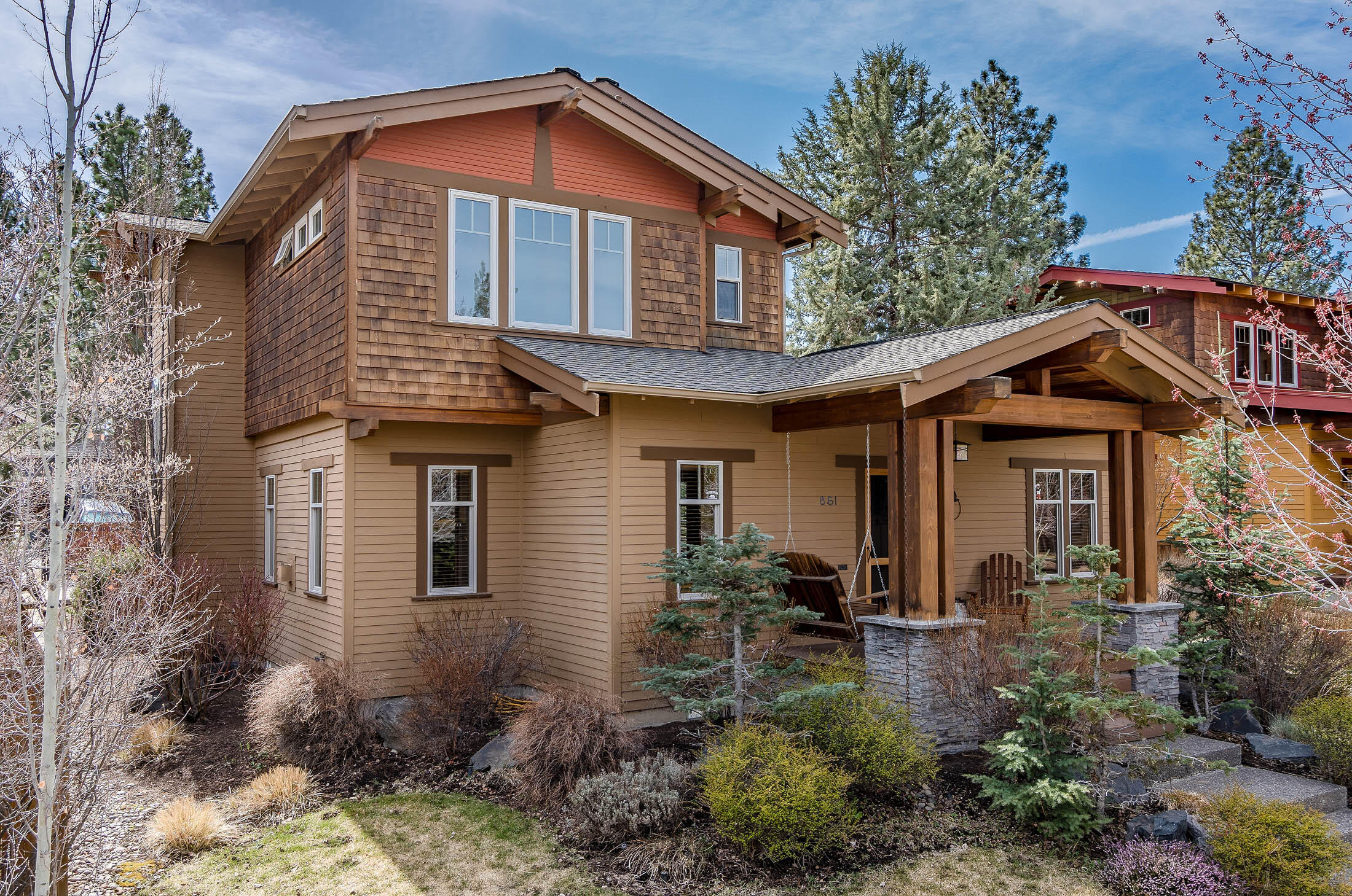 Welcome Home to Northwest Crossing! This quality built custom Earth Advantage Craftsman home is located around the corner and one block away from Sparrow Bakery and all the Shops and Restaurants of NWX. High Lakes Elementary, Summit High School, Compass Park and ALL THINGS BEND are within a few blocks! Not only does this property have an incredible location, but the lots on this block of Fort Clatsop offer a sizeable side yard ie PRIVACY. Built for the discerning eye, this property oozes quality in materials and thoughtfulness in design. Authentic Douglas Fir Woodwork thru/out, Hardwood floors on the main level, Slate tile entry, Granite countertops, Travertine and Granite backsplash, Restoration Hardware thru/out home, Central Vac, lovely front porch, patio paver entertainment area off dining room sliding glass door, HOT TUB, fully fenced yard, additional gated parking (10 ft x 20 ft) off of alley, E2 SOLAR PANELS (owned) and SO MUCH MORE! A must see!