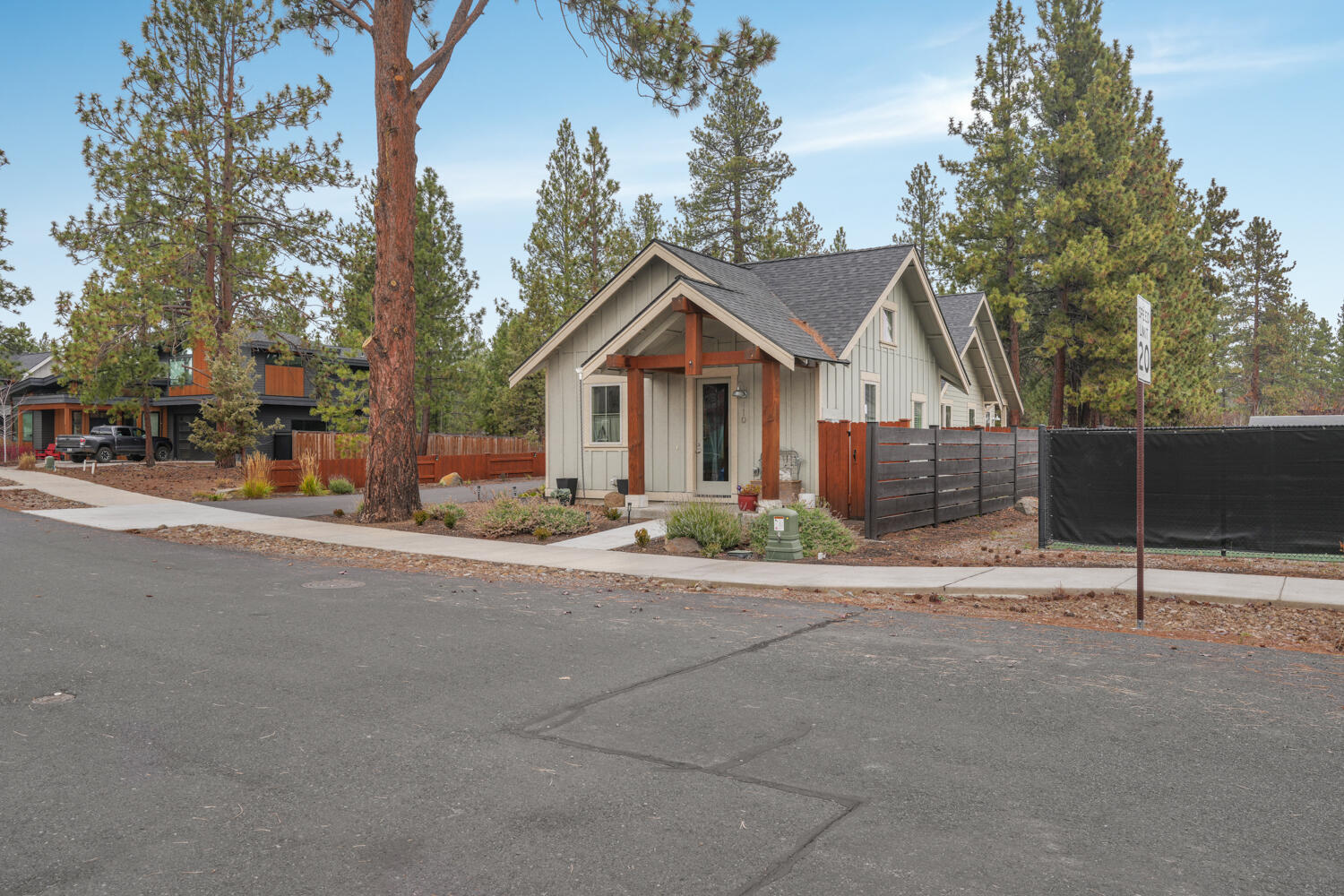 2 Craftsman homes for price of one. Located in ClearPine Subdivision.  Main home is 1372 sqft & ADU is 528 totaling 1900 sqft. Located down long driveway in rear of property where you will find main residence w/ two-car garage equipped w/ 30-amp power for RV. Both homes w/  open concept & equally spectacular. As you enter main house you will be greeted w/ expansive hallway. Main house w/ 2 ensuites at opposite ends of home w/ living area in center.  Floor plan offers optimal privacy. ADU in front of property is 1 bedroom 1 bath w/ stackable W/D. Kitchen is full size w/ island making fully self-contained residence. Property is completely fenced w/ private yard for each home. Well cared for property w/ many upgrades has been owner occupied w/ solid rental history. Currently ADU is rented month to month.  Close to local dining, shopping, Black Butte Ranch, Indian Ford Campground, Hoodoo Ski Resort less than 20 miles away & an hour to Mt. Bachelor Ski Resort.