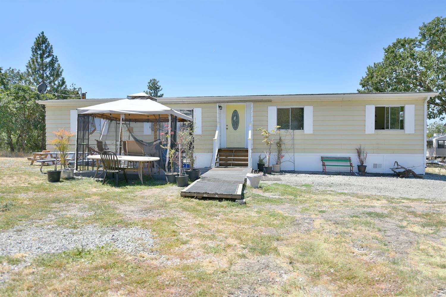Private and secluded with 8.15 acres and endless possibilities! This rural property includes a three bed plus office double wide manufactured home with 2 additional RV hookups with water and electric for possible multi family set up. There are 3 storage sheds and a 30x30 building. There is lots of room for gardening and includes an existing greenhouse frame and raised planting beds. Enjoy the seasonal pond and lots of wildlife. Possible owner carry with the right terms. Sold as is.