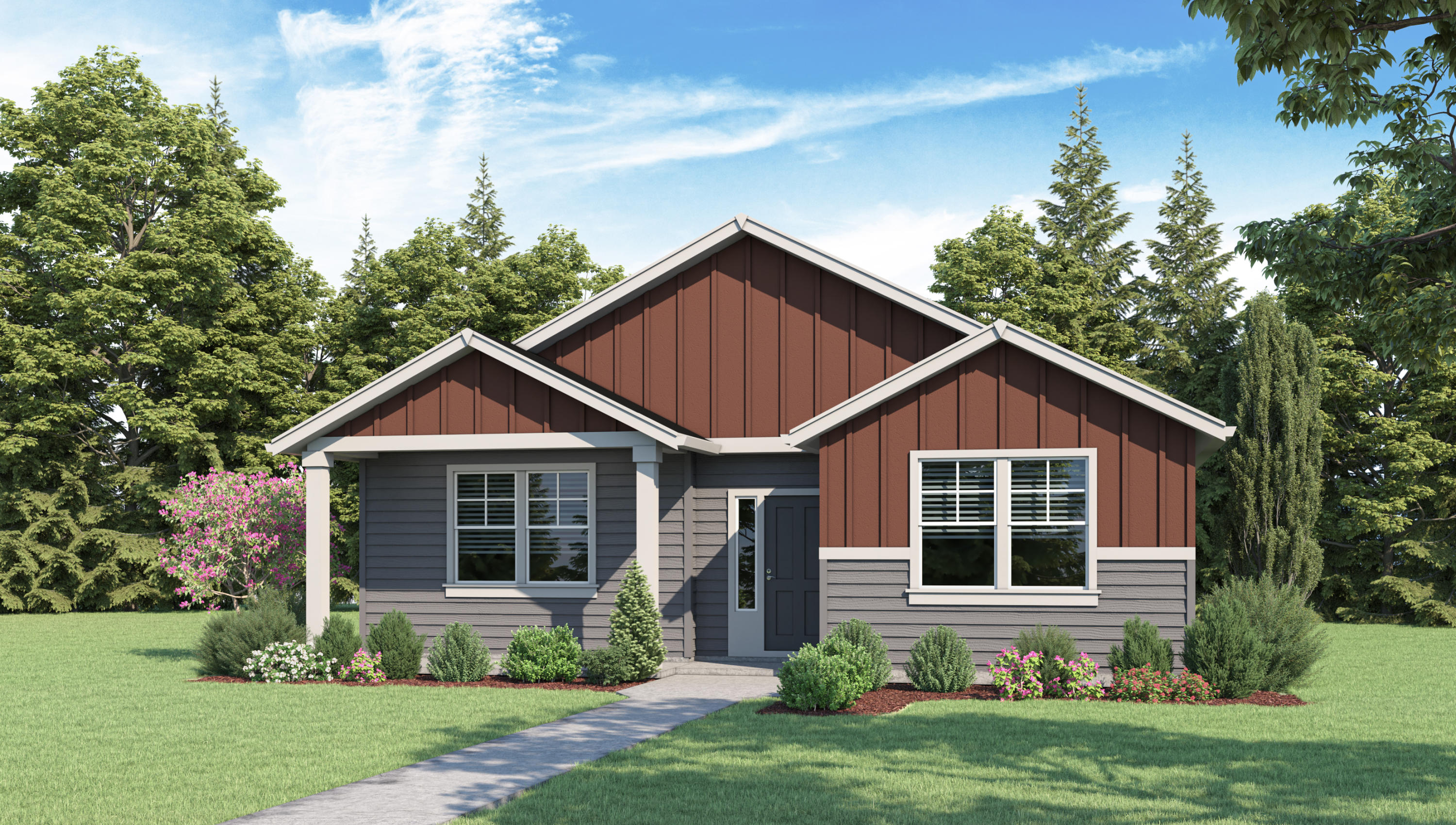 DR Horton's Canyon Ridge now selling!  Fantastic opportunity to own in fast-growing Redmond!  Conveniently located near Tom McCall Elementary School with EZ access to Hwy 97 & 6th Ave.  Enjoy outdoor activities at Dry Canyon and Quince Park.  The Willow is a 2 bedroom, 2 bathroom Cottage with 1 car garage. Stainless steel gas appliances & white cabinets throughout. All interior and exterior finishes are pre-determined by Builder.  New Home Warranty and Smart Home Features.  Closing cost incentive available with use of Builder's Lender.   HOA is $125.14 per month and includes front yard and common area maintenance, snow removal and more.   This home is currently under construction with estimated  6/15/21 completion.  Model Home open Sat-Wed 10-5 by appt only. Please call listing agents for details.  Buyers to verify schools.  Rendering.
