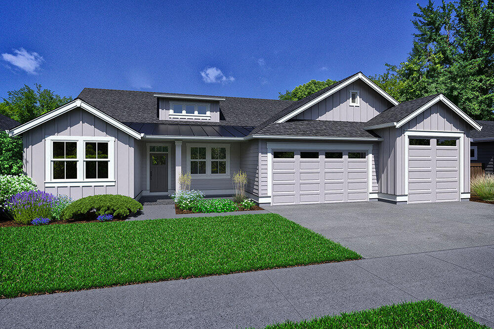 3- car garage with boat bay!!! Homesite #342 - Enjoy the ease of style, location, and grandeur of the modern Malone floorplan. Built by quality award winning Pahlisch Homes, it is well designed with a spacious great room and kitchen for entertaining all of your family/guests. The master suite is thoughtfully placed separate from the other bedrooms and the master bath includes a freestanding soaking tub with an expansive walk-in closet. The kitchen and all bathrooms offer solid Quartz counters and luxury wood laminate flooring throughout.   As in all Pahlisch Homes, well-crafted finishes are used throughout.  Let the HOA care for your front yard and enjoy summers in your community resort style amenity with swimming pool, splash pad, clubhouse, fitness center, and work space. Front yard landscaping, full fencing, and AC included.