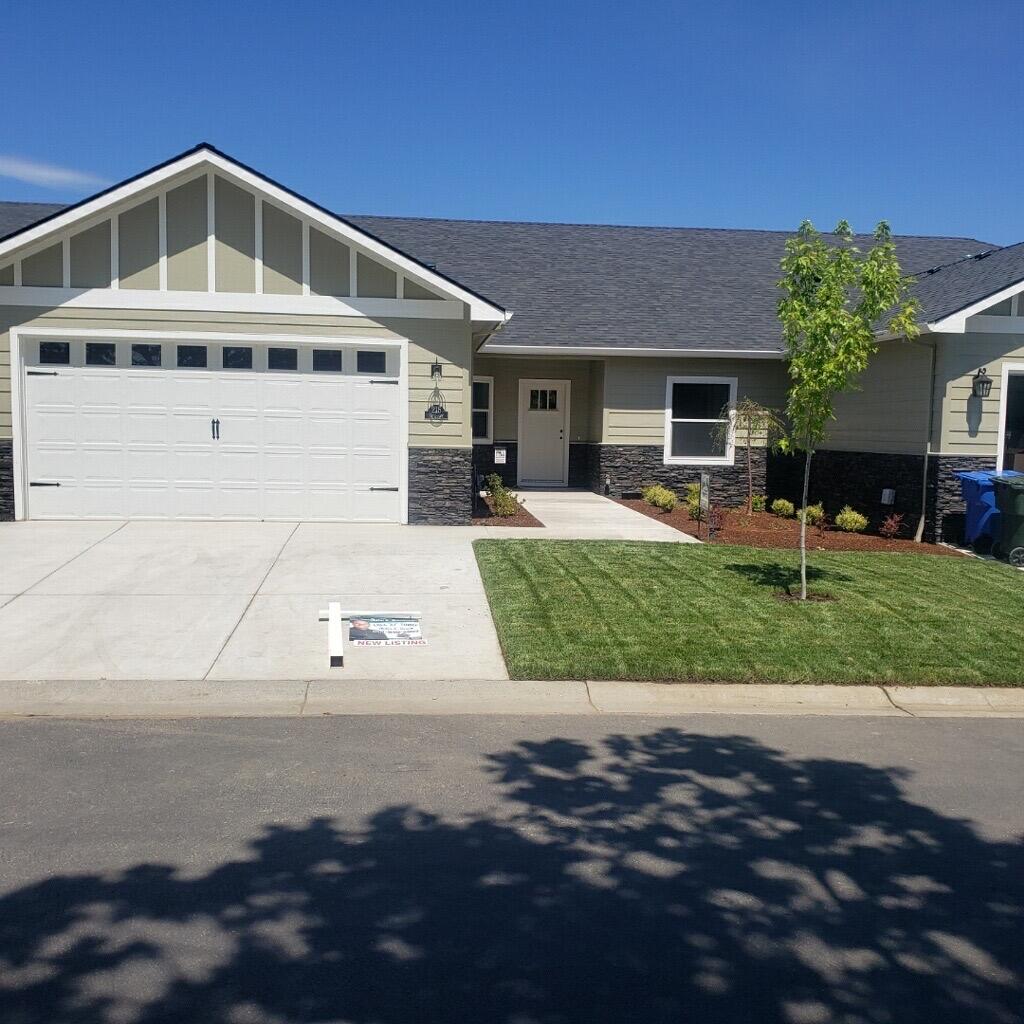 Luxurious Brand New 2022 Completely Custom Built by Lori Magel Homes Located in the Extremely Desirable Poppy Village, a Gated Community Alongside Eagle Point Golf Course. Panoramic views of the golf course fairways, Mt. McLoughlin, & entire mountainside. This home is light & bright w/a truly wonderful floor plan. So many upgrades & extras we couldn't begin to list them all. Gourmet kitchen w/high-end custom cabinets, granite countertops, upgraded stainless steel appliances including refrigerator, large eat-at granite island, upgraded flooring throughout, +more. Huge main floor master suite which faces east with views of the course, double vanity, tile shower, & large walk-in closet. Large great room & kitchen, extra bedroom, private view deck, dining room, oversized 2 car finished garage all on main level. Downstairs has additional 3d bedroom and a large gathering room plus additional golf cart garage w/door & opener. Plus, completely landscaped. Estimated completion August 2022.