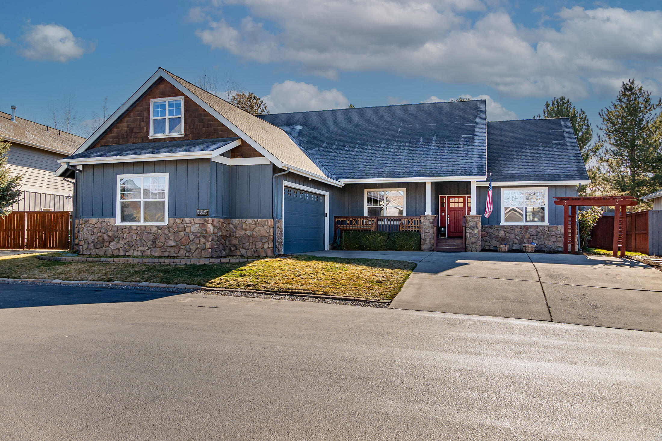 Welcome to this spacious split floor plan home offering 2649 sq ft of comfort and functionality located on a .20-acre fenced lot. This home has bright interiors and feature an open layout connecting living, dining, and kitchen areas. The well-equipped kitchen includes modern appliances and a breakfast bar. Four bedrooms, including two master suites, provide ample space. A versatile bonus room offers flexibility. Outside, a two-car garage and front patio complement a peaceful backyard deck. Don't miss the chance to experience this inviting home in a wonderful neighborhood. Schedule a showing today!