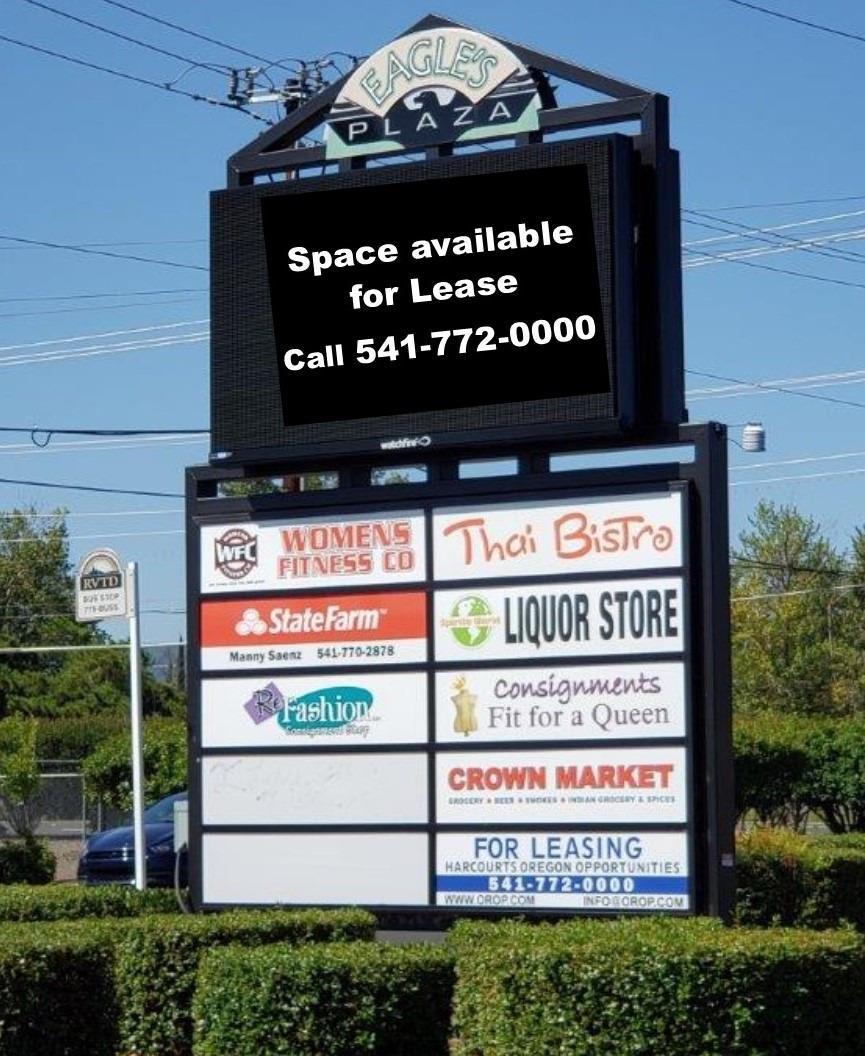 This is a 1375 sq ft unit located in the Eagles Plaza along Stevens. Call LA for access.
