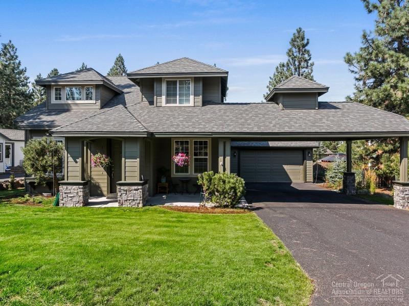 Beautiful, well maintained home in the desirable Parks at Broken Top features a formal dining room and living room with with wet bar, open gourmet kitchen perfect for entertaining and great room with fireplace. Abundant windows and large vaulted ceilings fill this home with natural light making it bright and cheerful. Outdoor living includes a covered deck, large paver patio and well landscaped back yard. The portico over the driveway provides covered parking perfect for Central Oregon winters.
