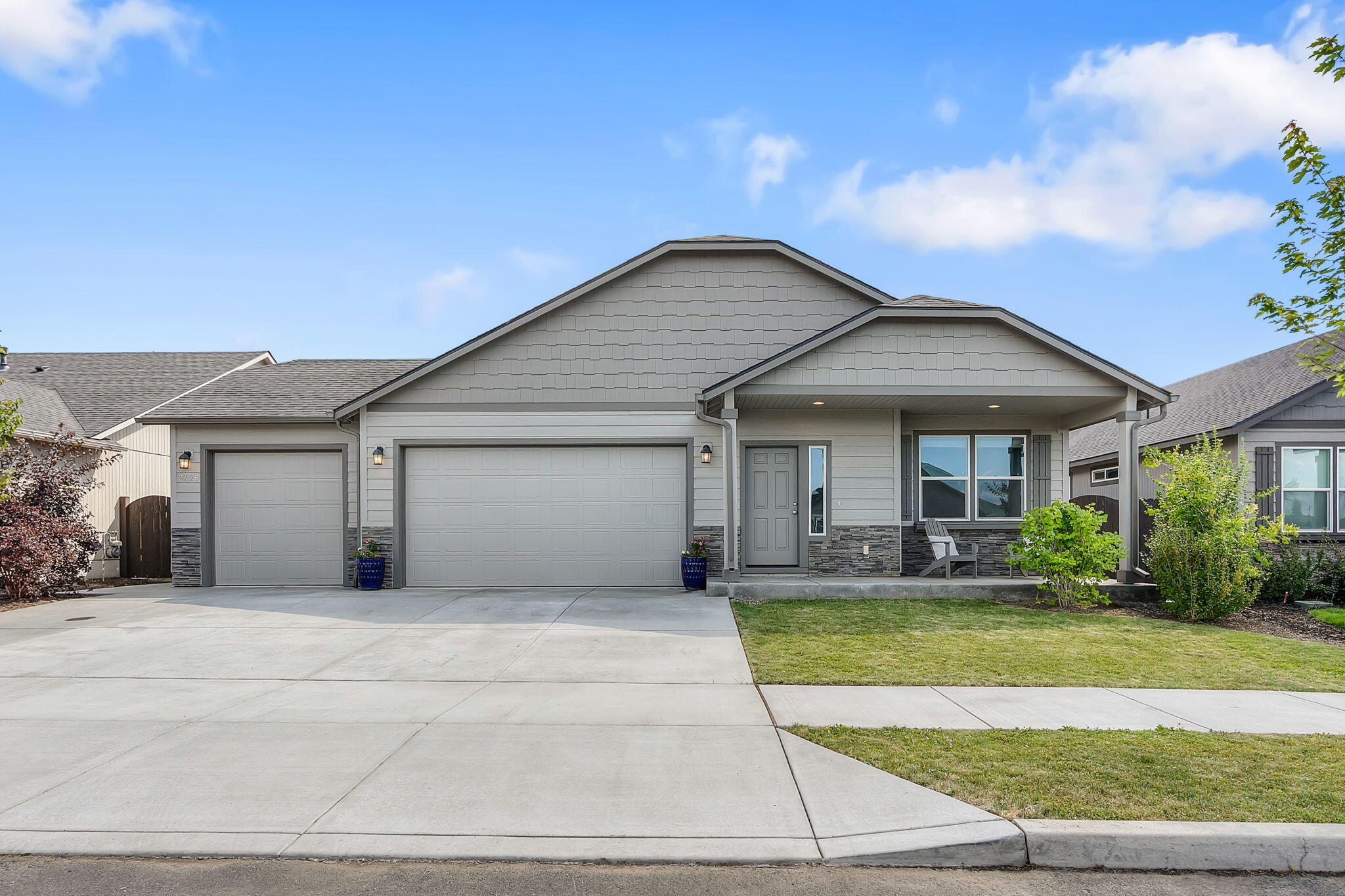 Located in Hayden Homes Maple Meadows subdivision, this 1574 square foot Hudson floor plan offers a wonderful open floor plan. The living room is cozy with a nice gas fireplace and plenty of windows for natural lighting. The open kitchen is a chefs dream, with tons of counter space, plenty of storage and a breakfast bar. The spacious and private master suite boasts a dual vanity bathroom, separate shower and a walk in closet. The other two bedrooms are spacious and bright.  The interior has a fresh coat of paint with new carpet and laminate flooring throughout.  The large yard is completely fenced and offers a 10X10 covered patio. Triple car garage to fit all the toys that Central Oregon requires! Come see if this is the home for you!