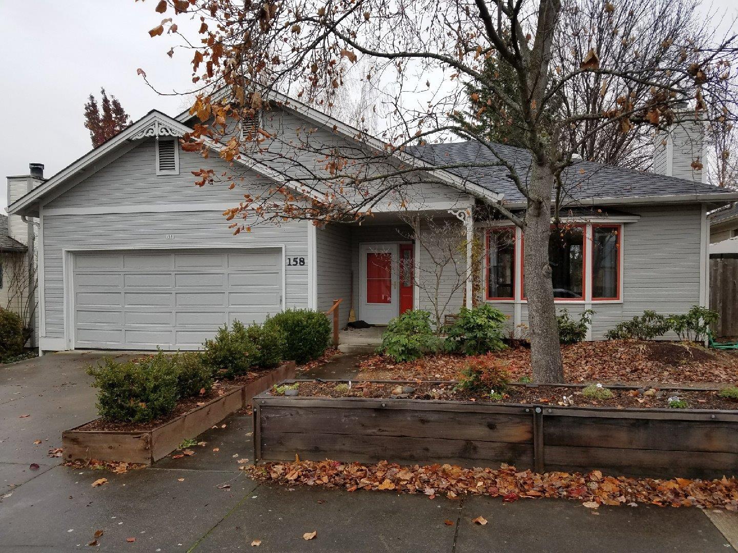 Three bedroom 2 bath single-level home in sought-after Mill Pond neighborhood. Close to Grower's Market, SOU, Walker Elementary, Middle School, Senior High School, Garfield Park, and City offices. U-shaped interior kitchen has been upgraded with granite countertops. No carpets; a mixture of wood floors throughout. Gas cooking and gas fireplace, electric heat pump with central air, and an attached 2-car garage. The deck off the dining area leads to a wonderfully secluded side and back yard. HOA fees are $300/year. Professional photos coming soon.