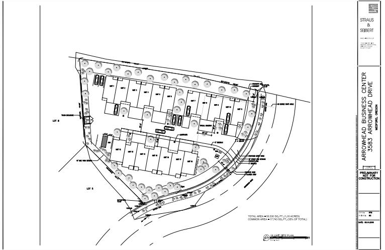 Prime, Fully Approved Development Site:  This exceptional hillside acreage is FULLY APPROVED by the City of Medford for 18 upscale townhome units. This rare ''shovel-ready'' status provides an unparalleled advantage, significantly reducing developer risk and expediting your project timeline. Established, quiet area of Medford with excellent access to the I-5 corridor, major medical facilities, and essential services. Capitalize on the efficiency of this permitted project and launch your next profitable development immediately. Don't miss this turnkey opportunity! Inquire for complete plans and development packet.