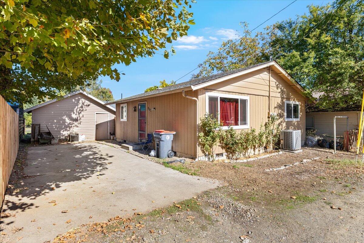 TWO single-family homes on ONE lot—an ideal setup for multi-generational living or an EXCELLENT income producing investment opportunity. Both homes feature forced air gas heat, central A/C with heat pump, and indoor laundry for convenience.

The front home offers 2 bedrooms and 1 bathroom across approximately 828 sq. ft. Originally built in 1925 and thoughtfully remodeled kitchen and bath in 2001, a detached 1-car garage, and a private backyard.  Includes a BRAND NEW ROOF and HVAC is 5 years old.

The rear home includes 2 bedrooms and 1 bathroom with approximately 784 sq. ft. of living space. Built in 1977 and remodeled in 2001, vinyl windows were replaced in 2013. HVAC is just 5 years old and includes a washer and dryer. Enjoy a spacious kitchen and a fenced backyard for added privacy.