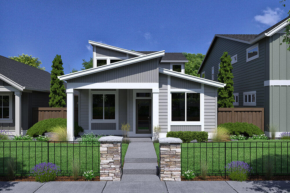 Easton Phase 2 - homesite #166 - UNDER CONSTRUCTION - Highly upgraded Arcadia floor plan on Lot 166—a beautifully designed 2,010 sq. ft. two-level home set for completion in January. This layout features a main-level primary suite and a spacious upstairs loft. Interior upgrades include 8' entry doors on the main level, cabinets flanking the fireplace, wood shelving throughout, a silgranit kitchen sink, KitchenAid appliances with a Zephyr hood, added cabinetry with a laundry sink, and more. Enjoy quartz countertops, durable wood composition flooring, tankless water heater, air conditioning, and fencing. Located in a thoughtfully planned community offering comfort, convenience, and style—this home blends functionality with upscale finishes for modern living. Please note, the photos depict a similar model—colors and finishes may vary.