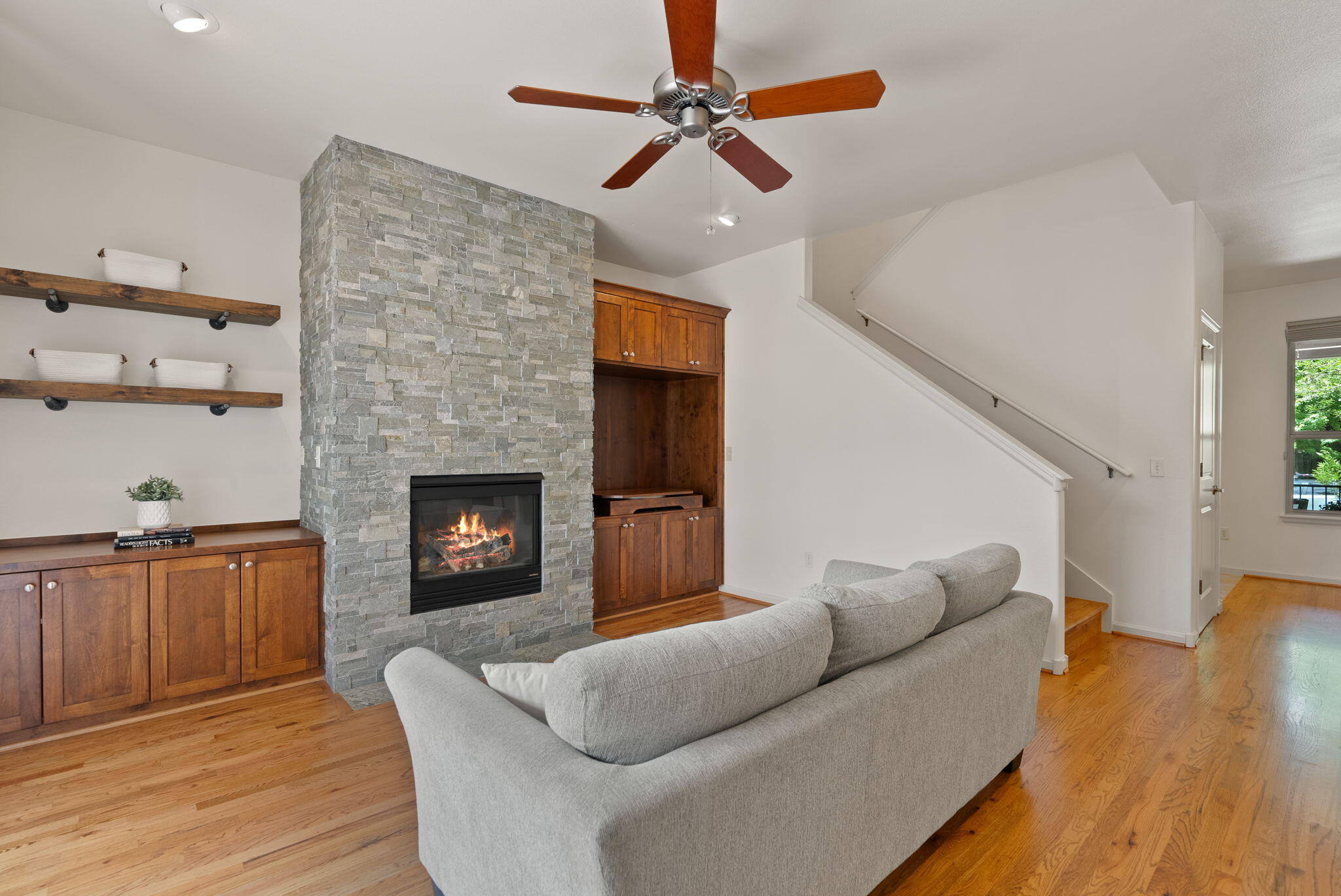 Experience the perfect blend of comfort, efficiency, and low-maintenance living in this charming townhome located in Bend's highly sought-after Northwest Crossing neighborhood. This move-in ready home features a spacious kitchen with a breakfast bar, tile countertops, and modern stainless steel appliances—ideal for both everyday living and entertaining. The inviting great room showcases a cozy stone gas fireplace, creating a warm and welcoming atmosphere, while the private back patio offers a peaceful outdoor retreat. Recent updates include newer appliances and a brand-new roof (2025). With Earth Advantage certification, this energy-efficient home provides year-round comfort and reduced utility costs. The attached two-car garage offers convenience and additional storage space. Enjoy all the advantages of townhome living—minimal exterior maintenance, a lock-and-leave lifestyle, and a strong sense of community—all within easy reach of schools, parks, trails, shops, and restaurants.