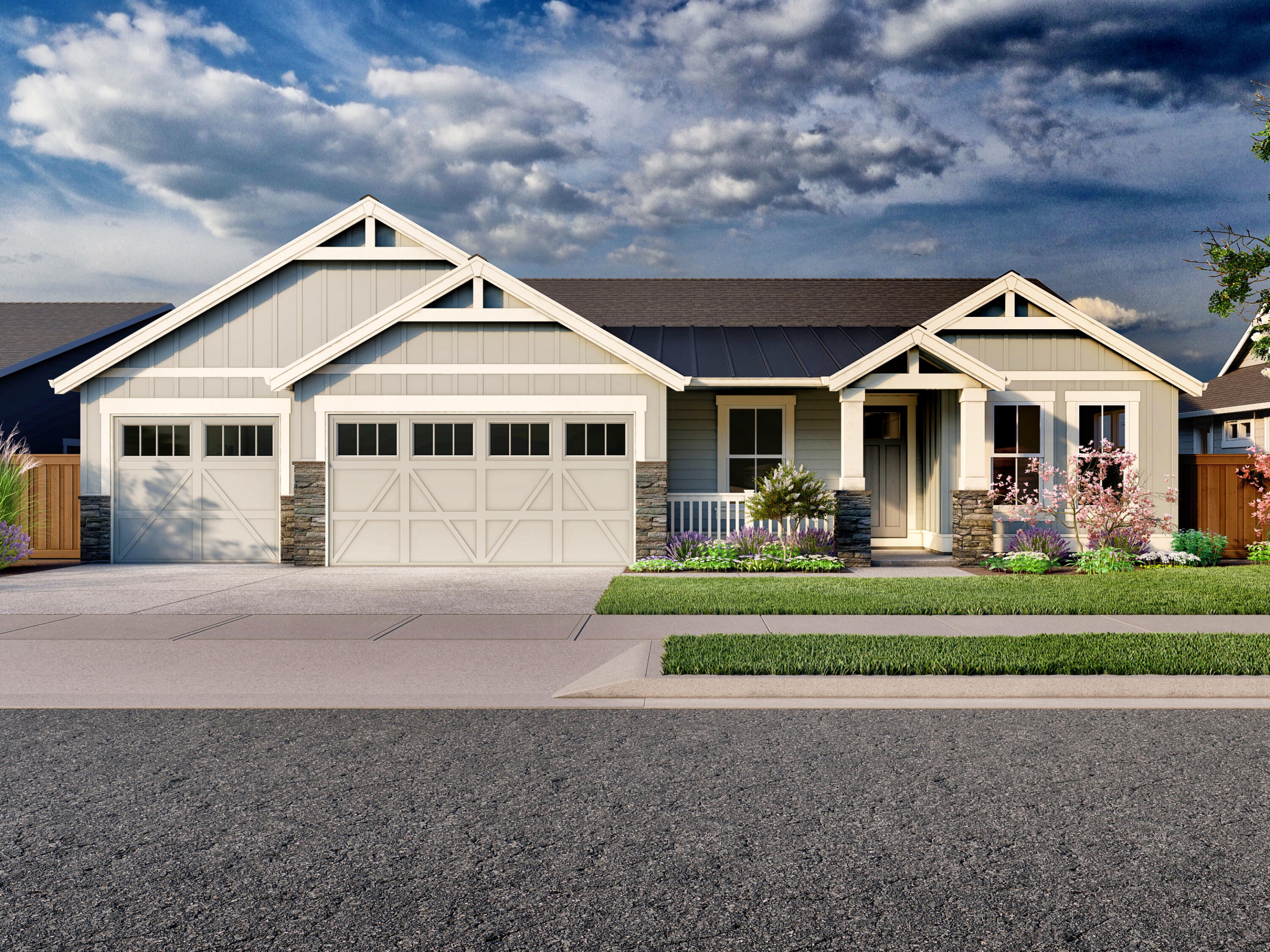 Brought to you by award winning builder Pahlisch Homes. The Bentley boasts 3 bedrooms + a generous bonus room, 3 baths and ample open space in the great room. High-end features like nine-foot ceilings, custom built-in cabinetry, engineered wood flooring in entry, great room and kitchen/dining room, quartz island and countertops with full height kitchen tile backsplash, Kitchen Aid Stainless-steel appliance package with gas range, walk-in shower with tile floor and tile surround (primary bedroom only), and smart home integrations. Come enjoy all the excitement that Bend's west side has to offer with shopping, eateries, recreational trails, Mt. Bachelor, and parks close by. Come live, play, and enjoy! Photos of similar home as this home is in construction.