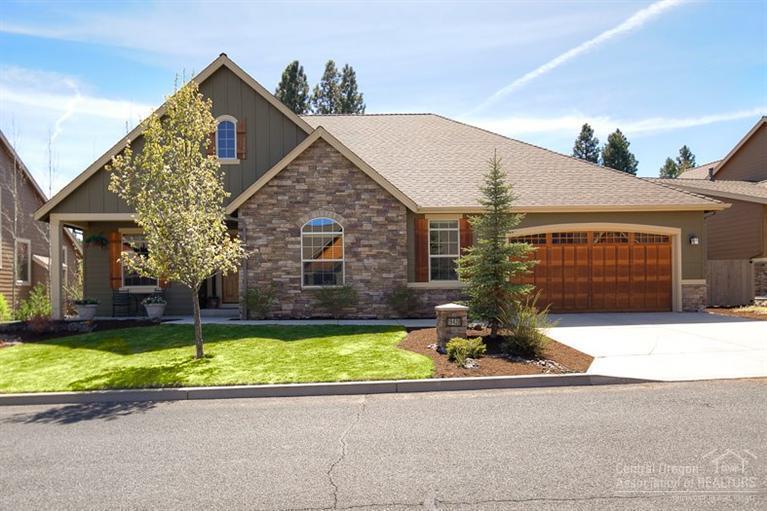 The perfect single level floor plan in desirable SW Bend's River Rim neighborhood. Hendrickson built quality throughout, featuring vaulted ceilings, exposed beams, 8 foot solid wood doors, huge wood wrapped windows, knotty alder cabinets, & stainless kitchen appliances. Large master suite w/walk in closet, double vanity, & soaking tub. Open great room floor plan plus a large fully fenced & landscaped backyard w/covered patio. Triple tandem garage w/tons of built in storage. Do not miss this opportunity!
