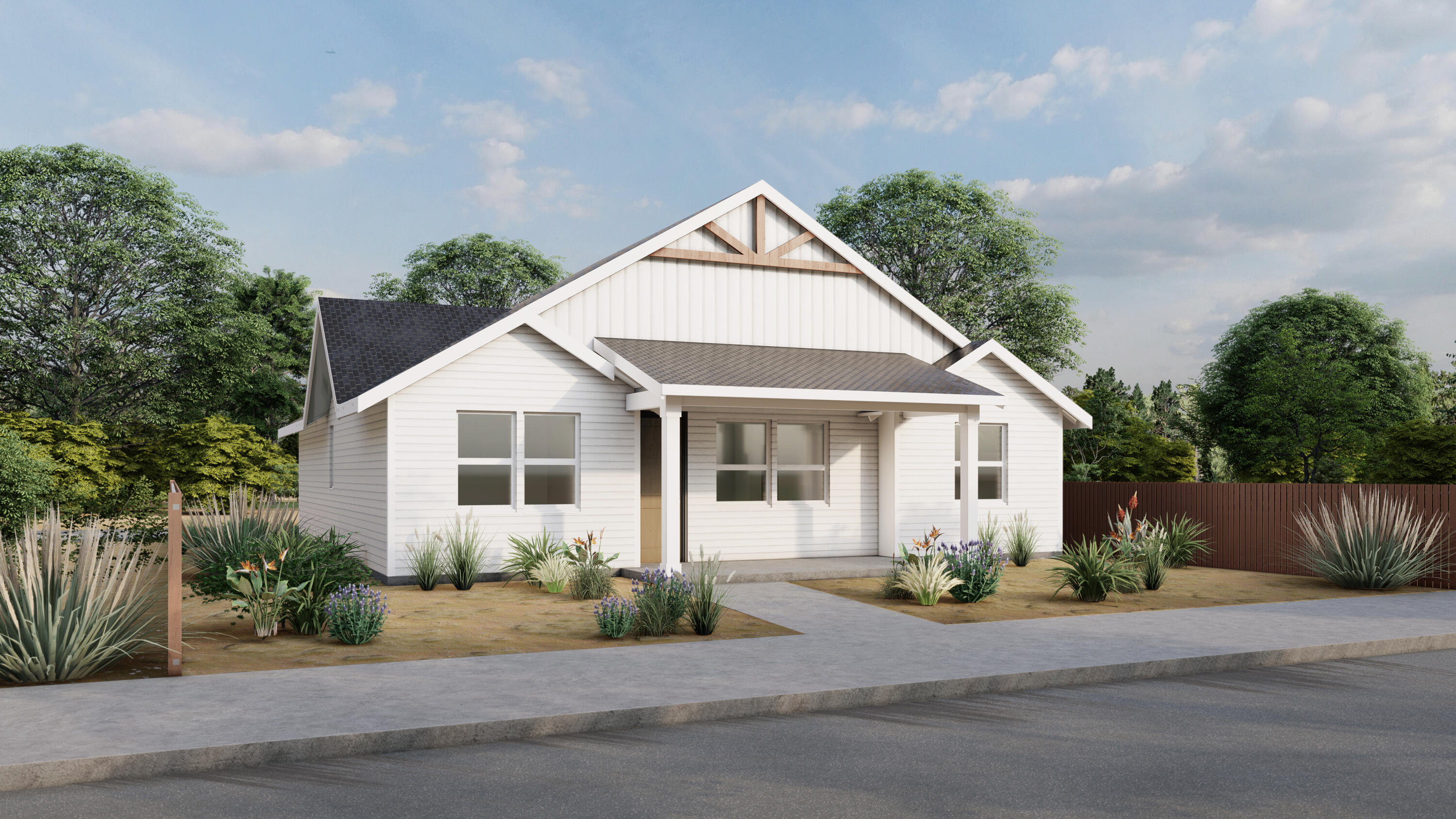 Charming Single Level cottage on corner lot in the Prairie Crossing neighborhood. A neighborly well-designed community distinguishing itself from the ordinary. A
community built with quality and efficiency. This darling two bed, two bath home features Luxury-inspired finishes with solid surface counter tops, soft closed drawers,
floor to ceiling tile in primary shower, heated floors, walk-in closet, and double vanities. Two covered patios ensure you are able to relax and take in the outdoors and
views of the manicured park. Earth Advantage Certified, Central AC, tankless hot water tank, engineered hard wood floors and 8' front door. Finished oversized 1 car
garage and so much more. Community Park, Pavilion, and Dog Park. Directly N of Ridgeview HS and W of Canal.