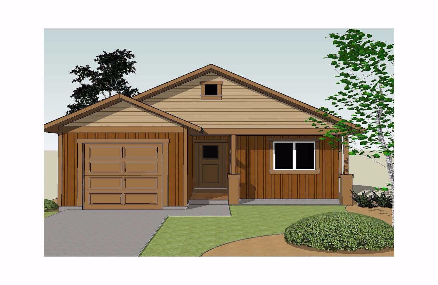 100% Financing available to Qualified buyers. This is an affordably priced home close to the Pine Nursery Park. In a beautiful NE Bend Neighborhood. Prior to installation the buyer will have the opportunity to choose colors and finishes. The home will be similar to the rendering shown here. See attached documents for larger floor plan details.