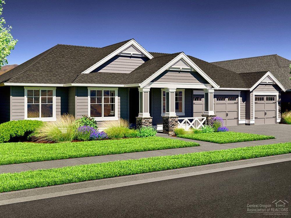 Spectacular Savannah floor plan by quality builder - Pahlisch Homes. River Vale is Bend Oregon's Premier Riverfront Development offering a variety of single level homes on large lots all with 3 car garages. River Vale is just minutes from downtown Bend, offers nearby views of the river & mountains. Trails surround the community, and residents are only a short drive from golfing and skiing. Minutes from shopping at the Old Mill, recreating on the Deschutes River, and experiencing a wide variety of eateries. Next door is Brookswood Plaza with businesses for your daily lifestyle in SW Bend Oregon. Home features - single level with 3 car garage, covered patio, large laundry/mud room, front yard landscaping, SS KitchenAid appliances. Open great room floor plan. Separate BBQ patio off dining room. Large lot. This stunning home is currently under constructio. This is a new floorplan so photos shown are of a similar model home.