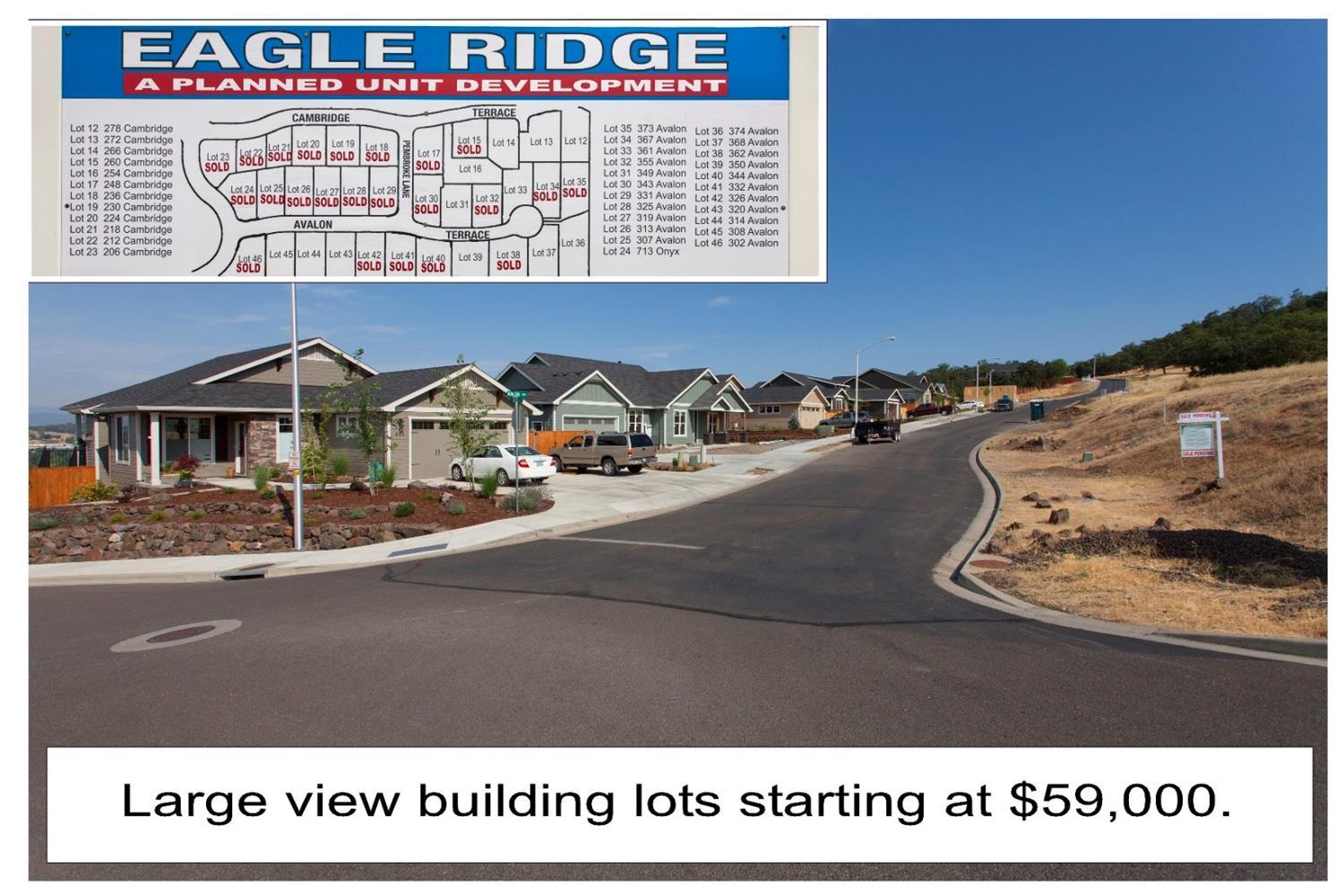 Eagle Point's hidden secret! Truly a great opportunity to build in a very private, quiet subdivision with oversize lots. Lots offer privacy, views and wildlife, all within minuets of the Eagle Point Golf Course. The minimum square footage is 1700. No HOA! Other lots available.