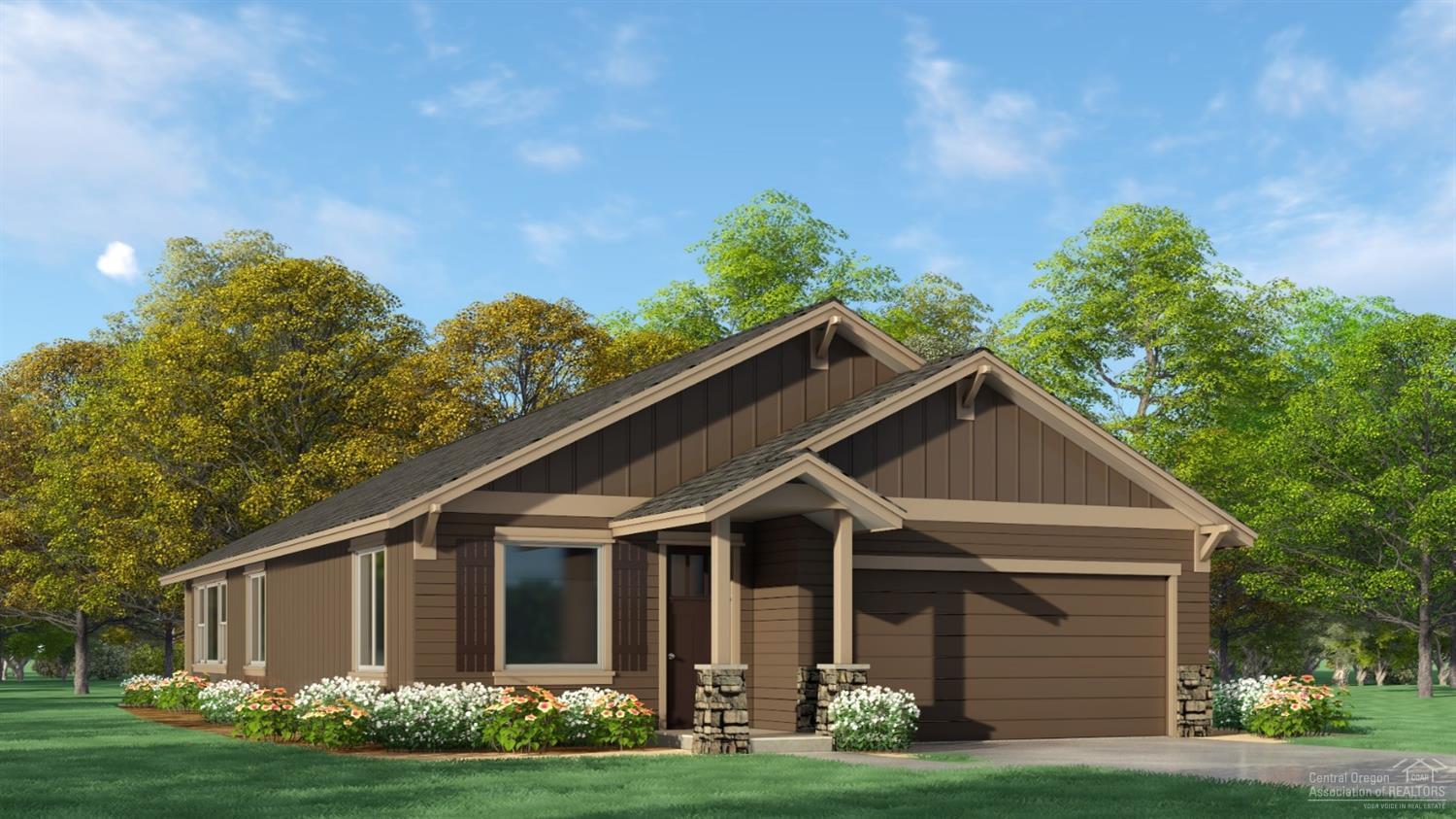 Brand new home on corner lot w/Cascade Views! 3 bedrooms, 2 baths, 1,662 sf w/tons of windows. Lg great room w/ cozy gas burning fire place, open to dining w/eating bar, Quartz slab counters, full height custom tile back splash. SS Energy Star appliances, lg corner pantry. Den w/French doors off entry. Spacious bedrooms, huge walk in Master closet, dbl sinks in both baths. Natural gas, forced air high efficiency furnace, AC ready. Dbl garage w/covered front & back patios. Front is landscaped w/sprinklers, 6'cedar fence all around. Model home @ 3095 NW Alder Pl open 12-5pm Thurs-Mon. Home is nearly complete!
