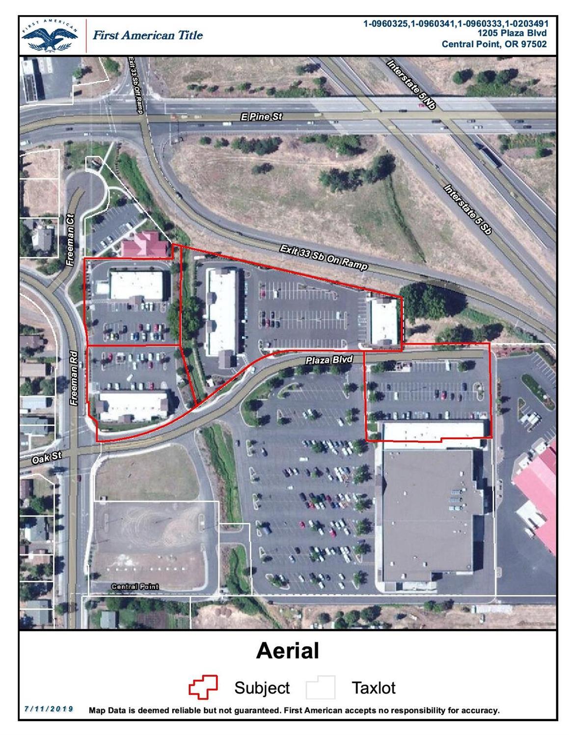 The entire Mountain View Shopping Center in Central Point, Oregon. Twenty Units. SOLD ONLY