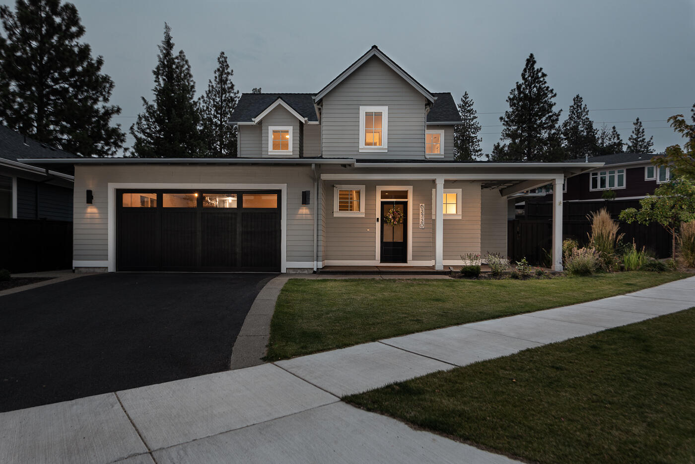 Beautiful modern farmhouse style home built by award winning Structure Development NW. Located on the westside of Bend in Shevlin Bluffs near Shevlin Park and miles of trails. Open floor plan featuring great room with gas fireplace and hardwood floors throughout main living area. Spacious kitchen with professional series appliances. Custom cabinetry and solid surface quartz countertops throughout. Modern high end lighting and plumbing fixtures. Tile floors in all bathrooms, mudroom and laundry room. Private primary suite and den on main level. Large loft, two guest bedrooms and full bathroom on upper level. Covered front porch and back patio for outdoor living and entertaining. Double-car garage, hot tub and fully landscaped with sprinkler system. Home is Earth Advantage Certified.