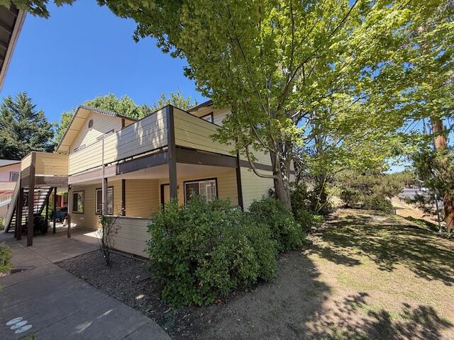 Four plex in desirable area of East Medford. Great investment opportunity. All units are two bedroom one bath. Washer and dryer hookups in each unit. Situated nicely within the development with plenty of patio space. Quiet complex located at the end of Valley View near Spring St.