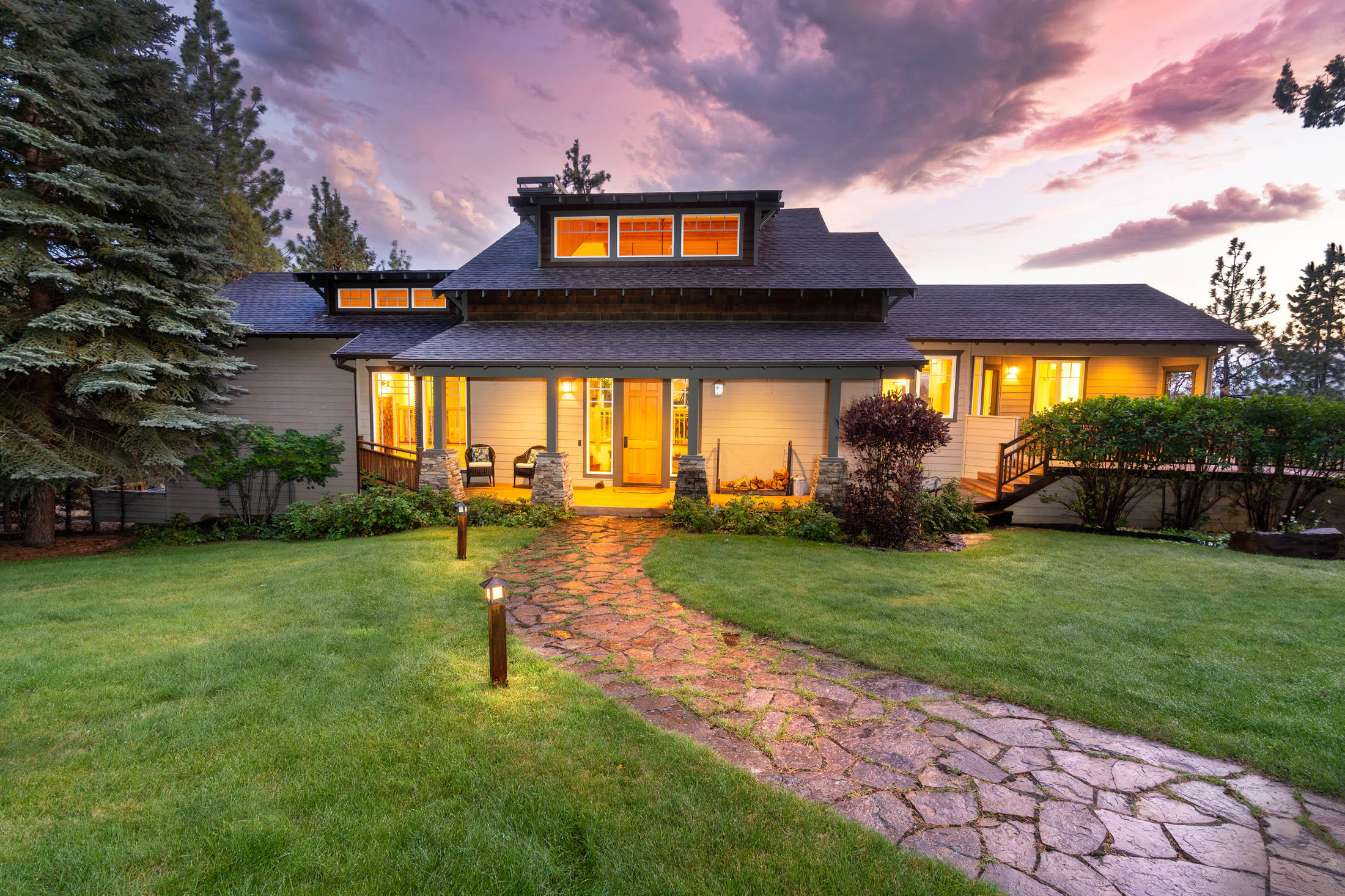 This Sisters beauty offers unparalleled views from Broken Top to Mt Jefferson. Located just a mile from Sisters it feels like you can reach out and touch the mountains they are so close. The spacious interior is full of light and offers a relaxed, open-concept floor plan featuring a wood burning-burning fireplace. The chef's kitchen boasts a walk-in pantry, dine-in island, kitchen table and built-in desk. The main level master has it all; mountain views, walk-in closet, ensuite bath & hot tub just outside on the deck overlooking the mountains. Full guest quarters over the garage, stand-alone building with space for indoor RV storage and greenhouse round-out all the amenities of this beautiful home just minutes from Sisters and a 20 minute drive to Bend.