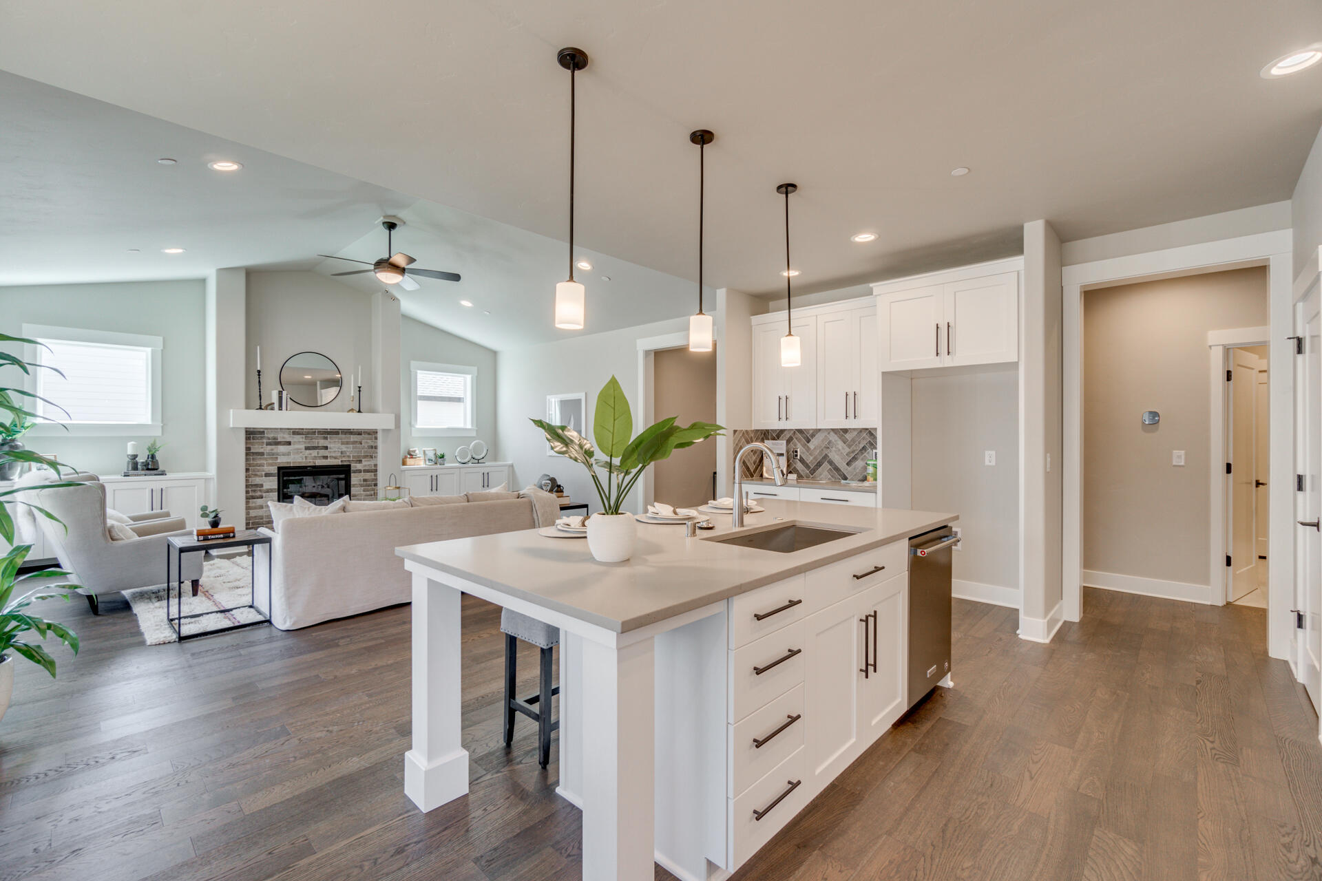 Introducing the Hollister plan to River's Edge.  This unique home has main level living with an upstairs offering a 4th bedroom, bath and flex room,  perfect for guest.  Enjoy morning coffee on the east facing covered patio.    This home is naturally landscaped allowing you time to enjoy what Central Oregon has to offer, and the three car garage has room for all your toys.

This beautiful Hollister floor plan is presented by Award Winning builder Pahlisch Homes. Located on Bend's prestigious northwest side. Those living here are in close proximity to the Bend Park and Recreation District river trail, shopping, Sawyer Park, and have quick access to the rest of town. 

Homes in this community are crafted with integrity and quality in mind. They include high-end features like nine-foot ceilings on the main level, Santa Fe wall texture, custom built-in cabinetry, and smart home integrations.  Photos are of similar home.