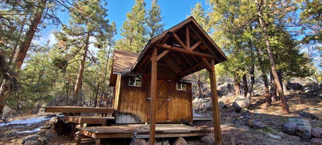 Escape to this rustic 10x10 cabin nestled on 3.45 acres of serene land with mature trees and marketable timber, offering a tranquil retreat with endless possibilities. Utilities are conveniently available at the street, and the property benefits from a community well. Whether you're looking for a cozy getaway or envision building your dream home, this property has tons of potential to bring your vision to life. Don't miss this rare opportunity to own a slice of nature with all the essentials nearby!