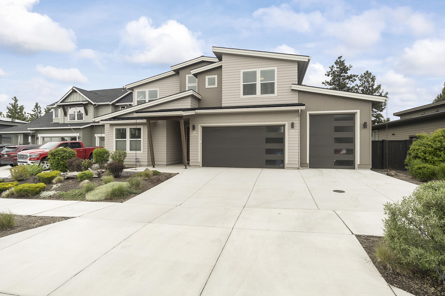 This exceptionally well built and designed Simplicity home is in an ideal location near Shevlin Park and on a large level lot with tons of backyard space for outdoor entertaining and enjoyment, complete with large gas firepit and huge paver patio. You will be impressed by the spacious chef's kitchen equipped with two dishwashers, wine refrigerator, high end appliances. Five bedrooms plus an office that could also be a bedroom (has full sized closet), and a bonus room loft upstairs, this spacious home is a rare find on the West side of Bend. RV garage. Huge laundry room, tons of storage space, and gorgeous modern finishes complete this light filled home. Stunning mountain views from upstairs bedrooms. Seller can vacate quickly so you can enjoy Bend's fun summer activities.