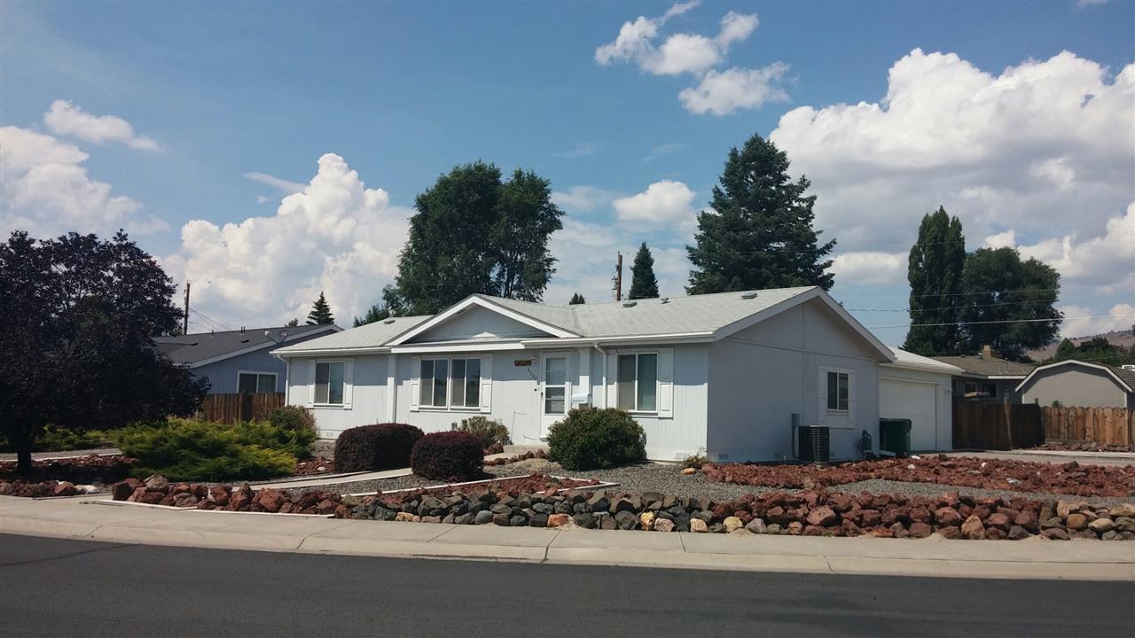 Low Maintenance Front Yard, Backyard Has In-ground Sprinklers, Covered Deck, Circular Driveway, Landscaped And Has Utility Building Well Maintained 3 Bedrooms, 2 Bath Manufactured Home With Open Kitchen/Dining Room. Kitchen Features: Skylight, Island W/Sink, Pantry, Stove And Refrigerator. 2 Bedrooms At One End With Master Suite At The Other.Seller Will Contribute Up To $4,000. Towards Lender Requirements Or Buyers Closing Cost With Full Price Offer There Is A Clear Pest And Dry Rot Inspection On File