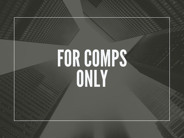 FOR COMPS ONLY
