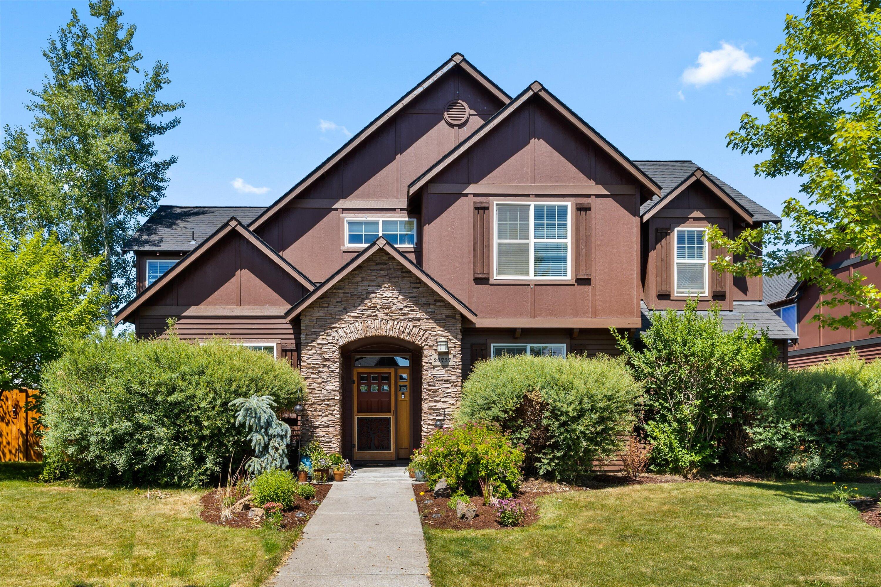 Beautiful, spacious, charming home on nearly a quarter acre lot nestled in a safe family friendly neighborhood just one block from Northpointe Park and wooded areas. It's close to shopping & dining on the North end of Bend. It boasts a large kitchen, gas fireplace in living room, triple tandem garage, mtn views from the primary bedroom, fenced backyard with alley access. Primary bath has double vanity, tile shower & a soaker tub. The floor plan has a lot of flexibility with the option of having 3, 4 or 5 bedrooms with office/den downstairs & bonus room upstairs. The listing was withdrawn for four months so seller could enjoy the holidays and get through winter months. It was put back on the market at the end of March. HOA has given approval to extend the back fence to the alley pavement. Seller needs a three week rent back after closing.