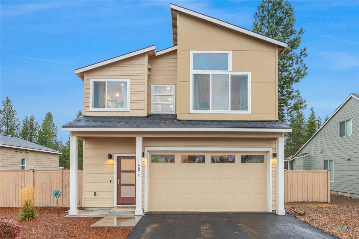 Marketing remarks-Comfy and cozy 3-bedroom, 2.5-bath home nestled on a nicely landscaped, private lot in the desirable Reserve in the Pines subdivision! The open-concept kitchen is beautifully finished and perfect for entertaining—you won't miss a beat while cooking and visiting with guests. The main level features the kitchen, great room, and a convenient half bath. Upstairs you'll find all bedrooms, including the primary suite, along with the laundry room. Enjoy the outdoors with a fully fenced backyard that backs to over 17 acres of currently County-owned land with pine trees, offering extra privacy and a serene natural setting. Additional highlights include a gas fireplace and covered back patio—perfect for year-round enjoyment. Ideally located just 30-45 minutes from some of Oregon's premier recreation destinations, including Mt. Bachelor, Paulina Lake, Odell Lake, and Crescent Lake.