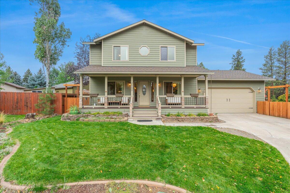 Stunning custom home on a quiet cul-de-sac in one of SW Bend's most desirable locations. Just steps from the Canal Trail and a short walk to the Old Mill District and Deschutes River Trail, this home combines comfort, style, and convenience. The open floor plan offers spacious living areas, a formal dining room, and a bright sunroom for year-round enjoyment. The chef's kitchen features Italian porcelain tile, striking counters and backsplash, abundant storage, a breakfast bar, and dining nook. The private primary suite plus two additional bedrooms provide flexible space for family or guests. Updates include a new roof, Trane furnace, and hot water heater (2023), along with fresh interior paint and modern lighting. Outside, enjoy a newly fenced, landscaped backyard with irrigation and trees—perfect for relaxing or entertaining. With thoughtful updates, prime location, and move-in ready appeal, this SW Bend home is a must-see!
