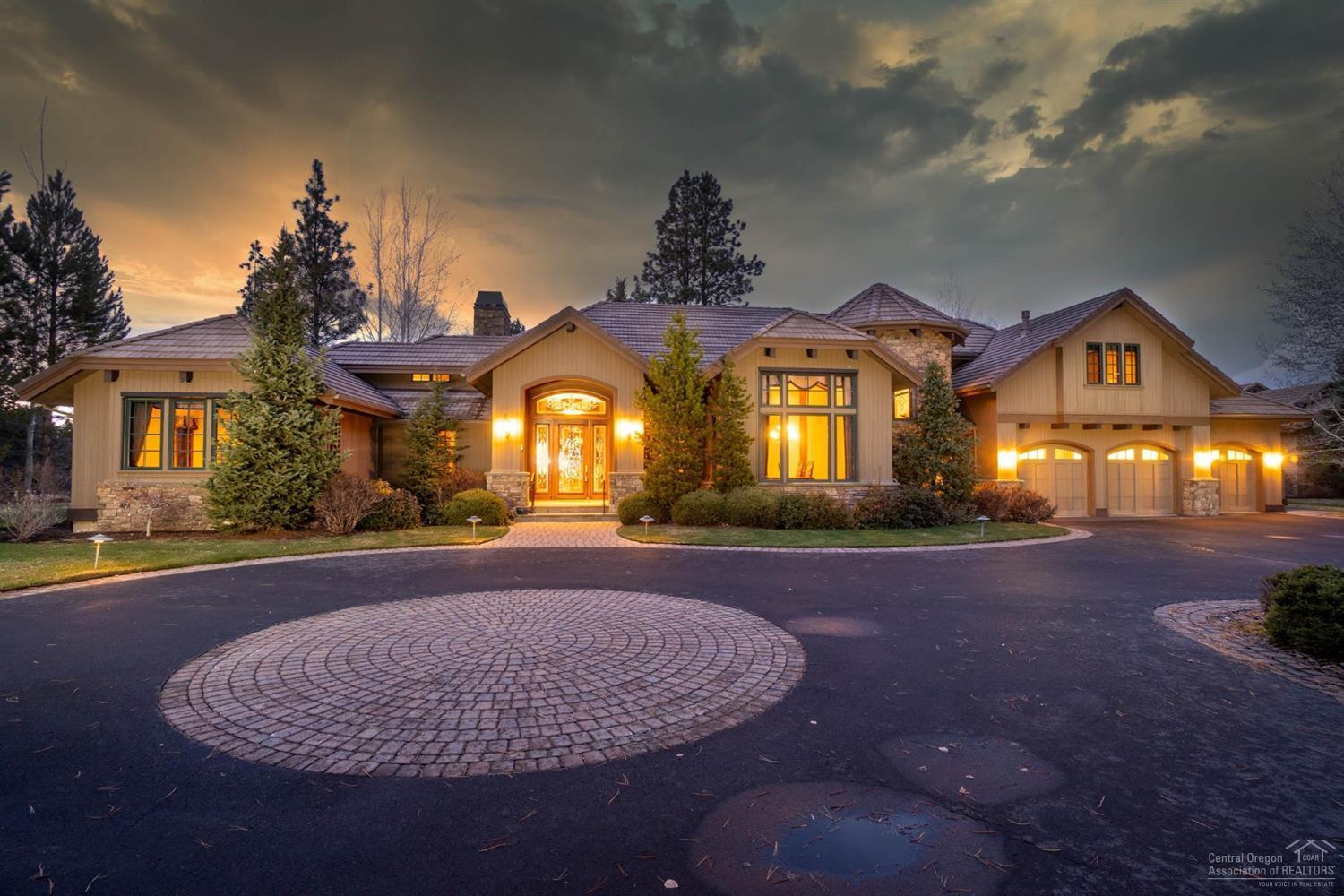 Stunning Custom Home situated in Gated Broken Top, one of Bend's Premium Golf Communities overlooking the 8th Fairway. Great Rm with Walls of Glass, Volume Wood Beamed Ceilings, Wood Clad Windows, Massive raised Hearth Fireplace & Bar with U-Line Ice Maker & Mini Fridge.Gourmet Kitchen with GE Monogram Professional<span style=font-size: 10pt;>Stove, Granite Counters, Huge Center Island, 3 Ovens, Heating Drawer, Walk-in Pantry, Bosch Dishwasher, prep sink & trash compactor. Romantic Master Suite is opposite Guest Suites allowing Complete Privacy. Dual Vanities, Jetted Tub, Walk-in Dual Head Shower, Walk-in Closet & Fireplace. Second En-Suite is Downstairs with Full Bath. Light & Bright Office has French Glass Doors. Upstairs in another Guest S</span><span style=font-size: 10pt;>uite, Full Bath & Family Room with Fireplace. Enjoy Outdoor Entertaining on the Covered Pavered Patio with Heater, Serene Bubbling Water Feature Stream, Gas Firepit & Lush Landscaping & much, much more!